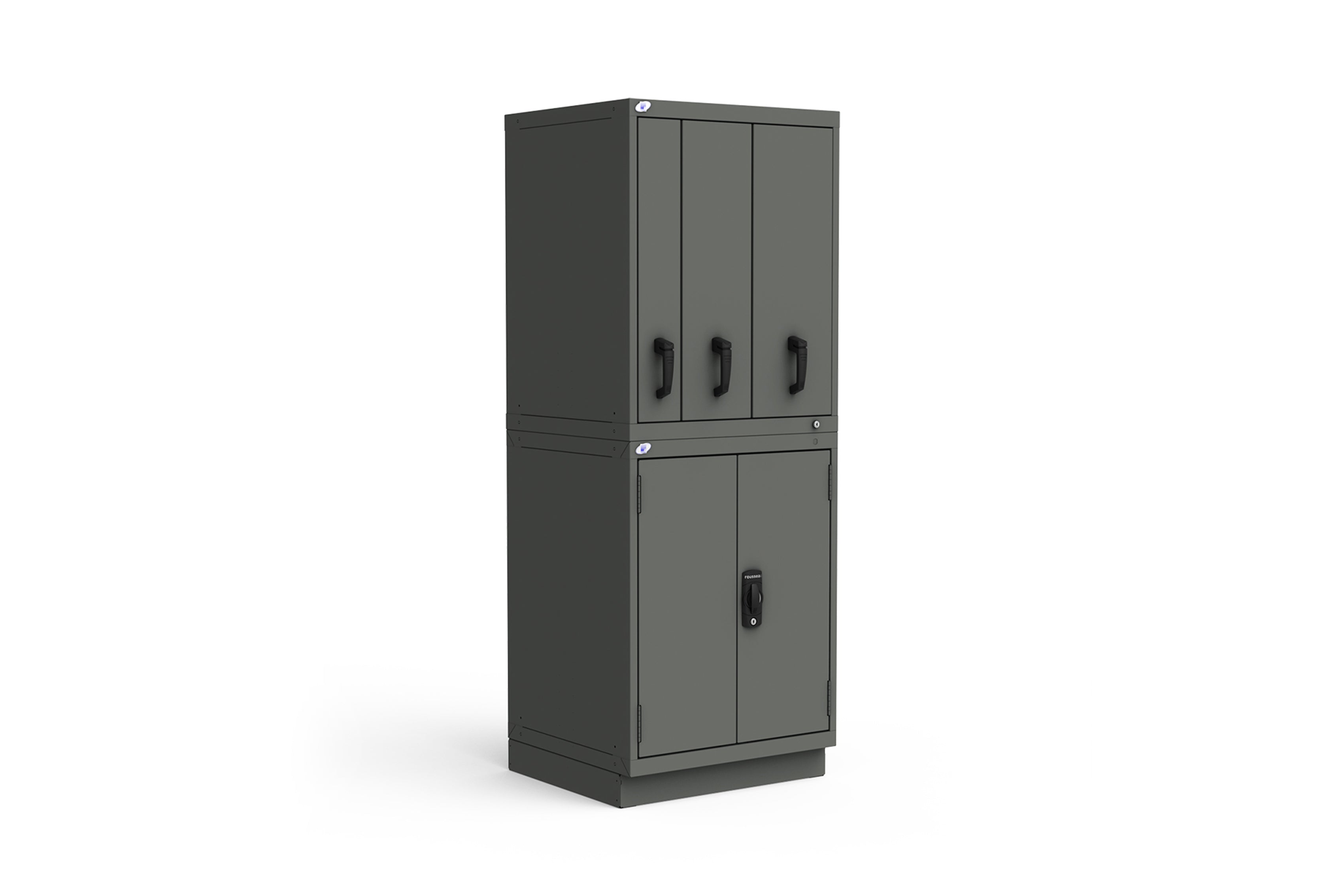 Rousseau R2V Door Cabinet - Modern Storage Solution for Home & Office Organization - Perfect for Entryway, Living Room, and Bedroom Storage