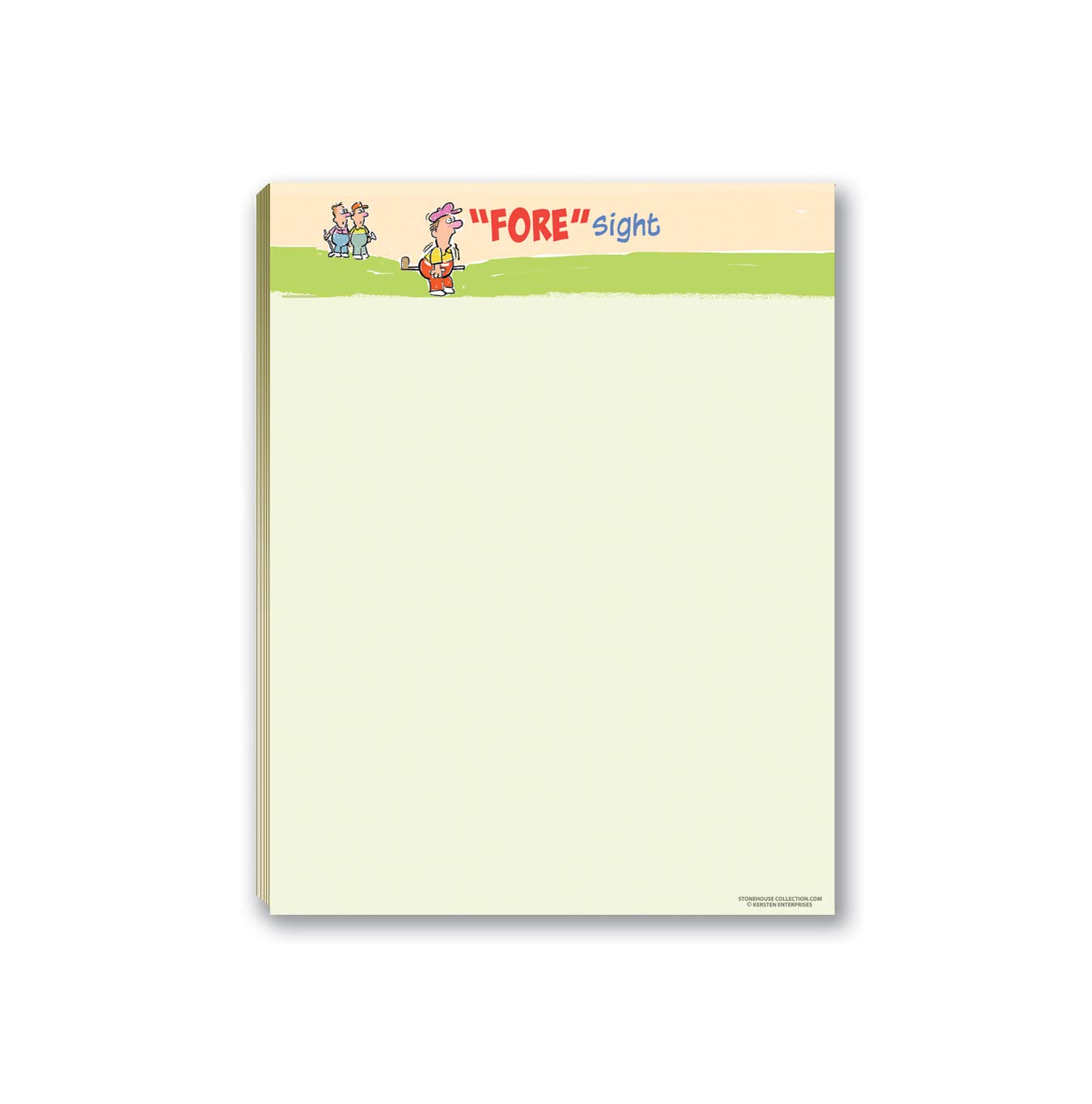 Funny Golf Notepads Set of 4 - Assorted Golf Theme Memo Pads | Perfect for Golf Lovers, Office Desk Notes & Gift Ideas