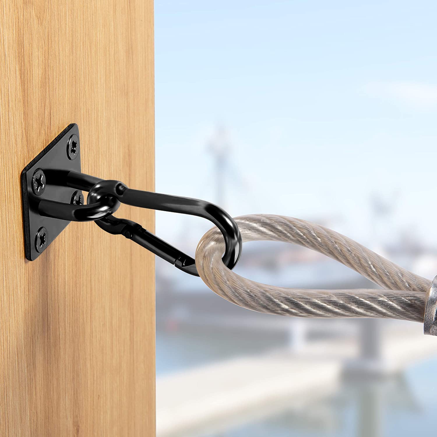 Stainless Steel Ceiling Hooks - Heavy Duty Marine Hardware Hooks with Screws for Home, Garage, Boat & RV Organization | Rustproof Hanging Solution for Storage & Decoration