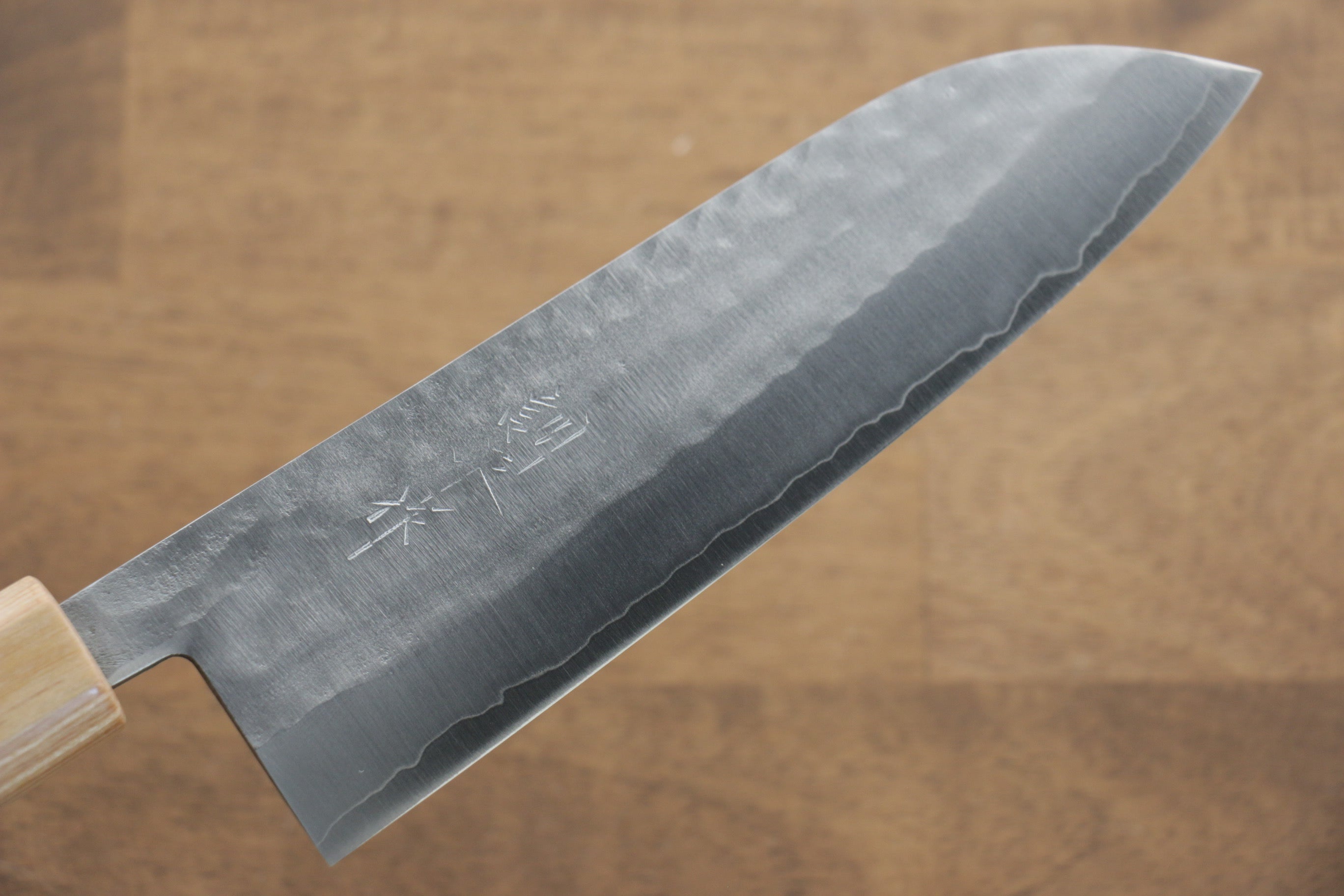 Premium Kunihira VG1 Hammered Santoku Knife 170mm with Morado Wood Handle - Perfect for Slicing, Dicing & Chopping Vegetables, Meat & Fish in Professional & Home Kitchens