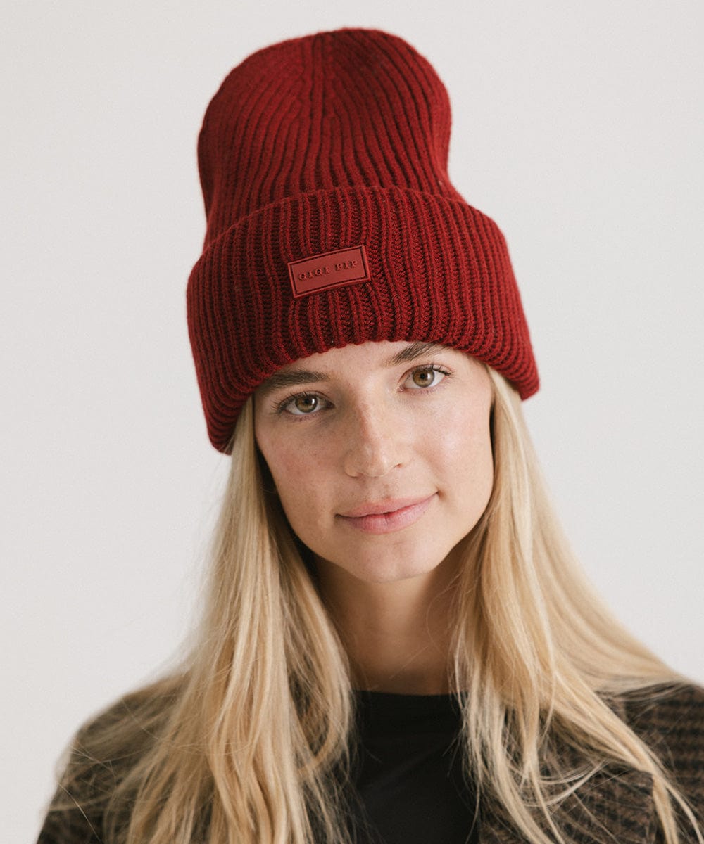Gigi Merino Wool Beanie Hat for Women - Soft & Warm Winter Knit Cap - Perfect for Skiing, Hiking & Outdoor Activities