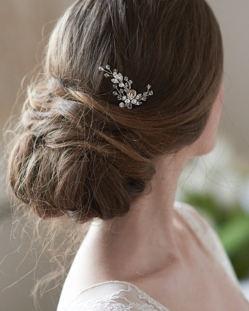 Elegant Aria Wedding Hair Pin - Vintage Crystal Bridal Hair Accessory for Women - Perfect for Weddings, Prom, and Special Occasions