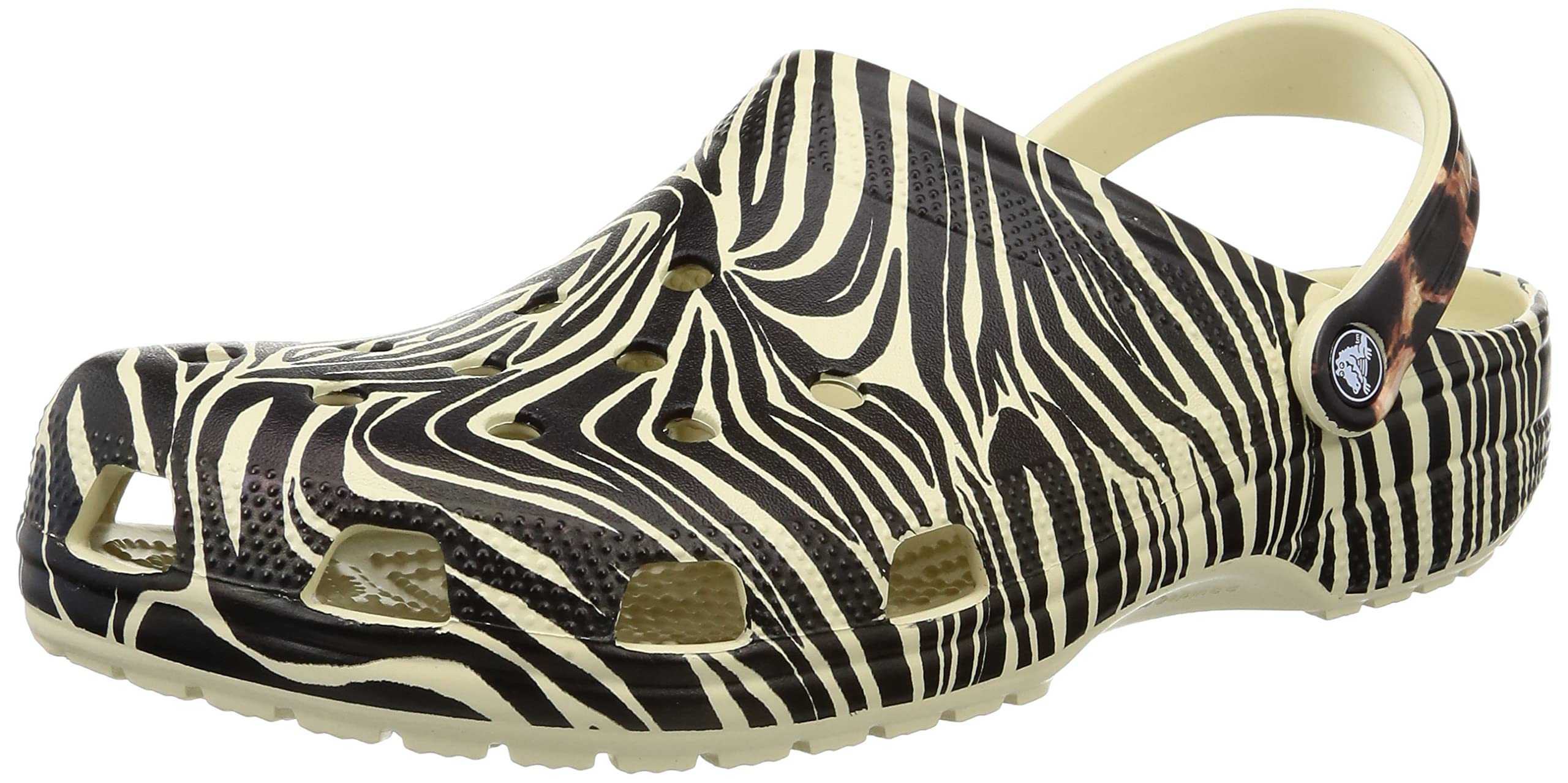 Crocs Unisex-Adult Classic Animal Print Clogs - Zebra & Leopard Print Slip-On Shoes for Men & Women | Comfortable Lightweight Waterproof Clogs for Beach, Pool, Garden & Casual Wear