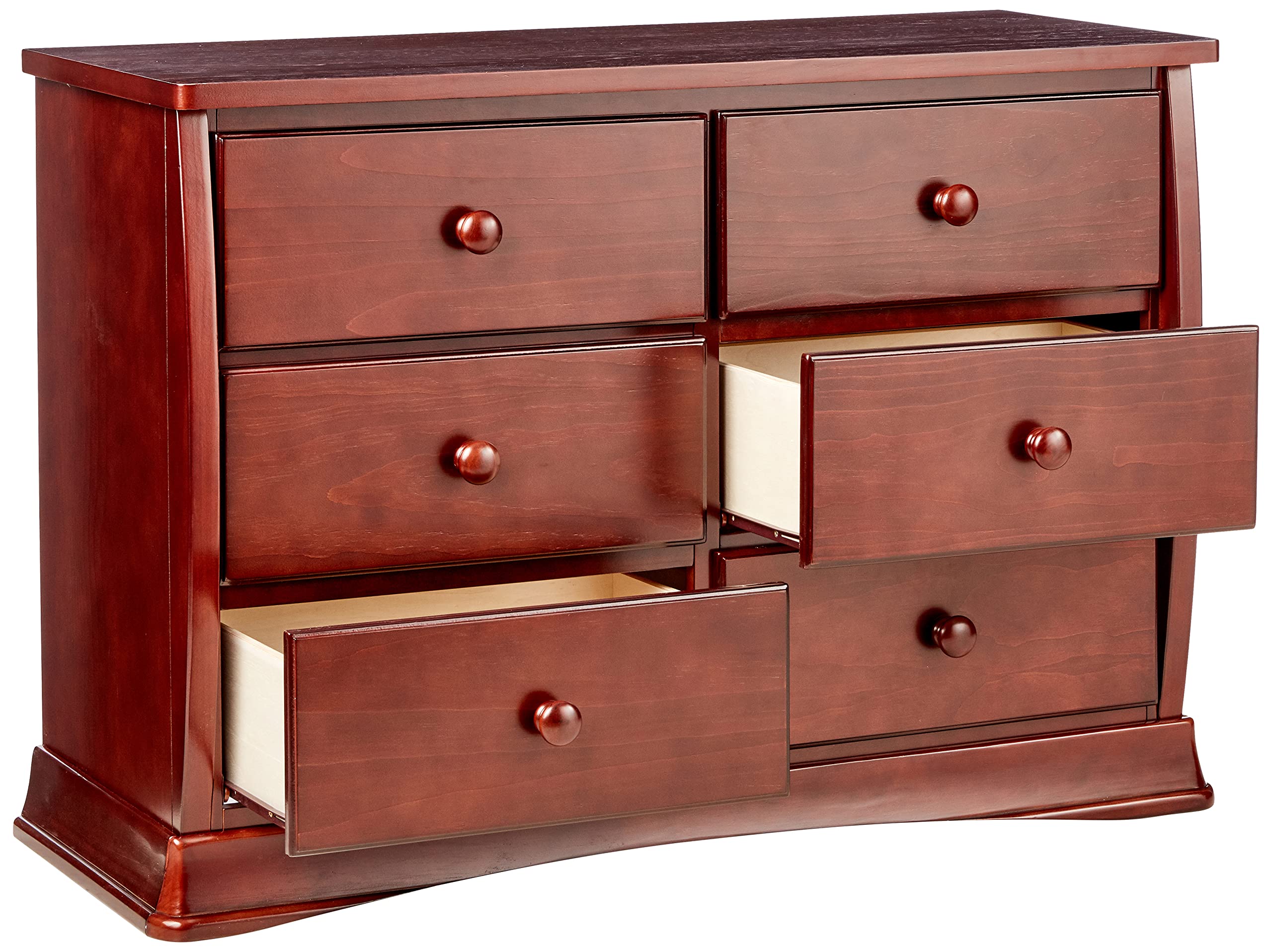 Delta Children Bentley Six Drawer Dresser - Black Cherry Espresso Finish | Sturdy Wood Dresser for Kids & Teens Bedroom | Perfect for Nursery, Bedroom Storage & Organization