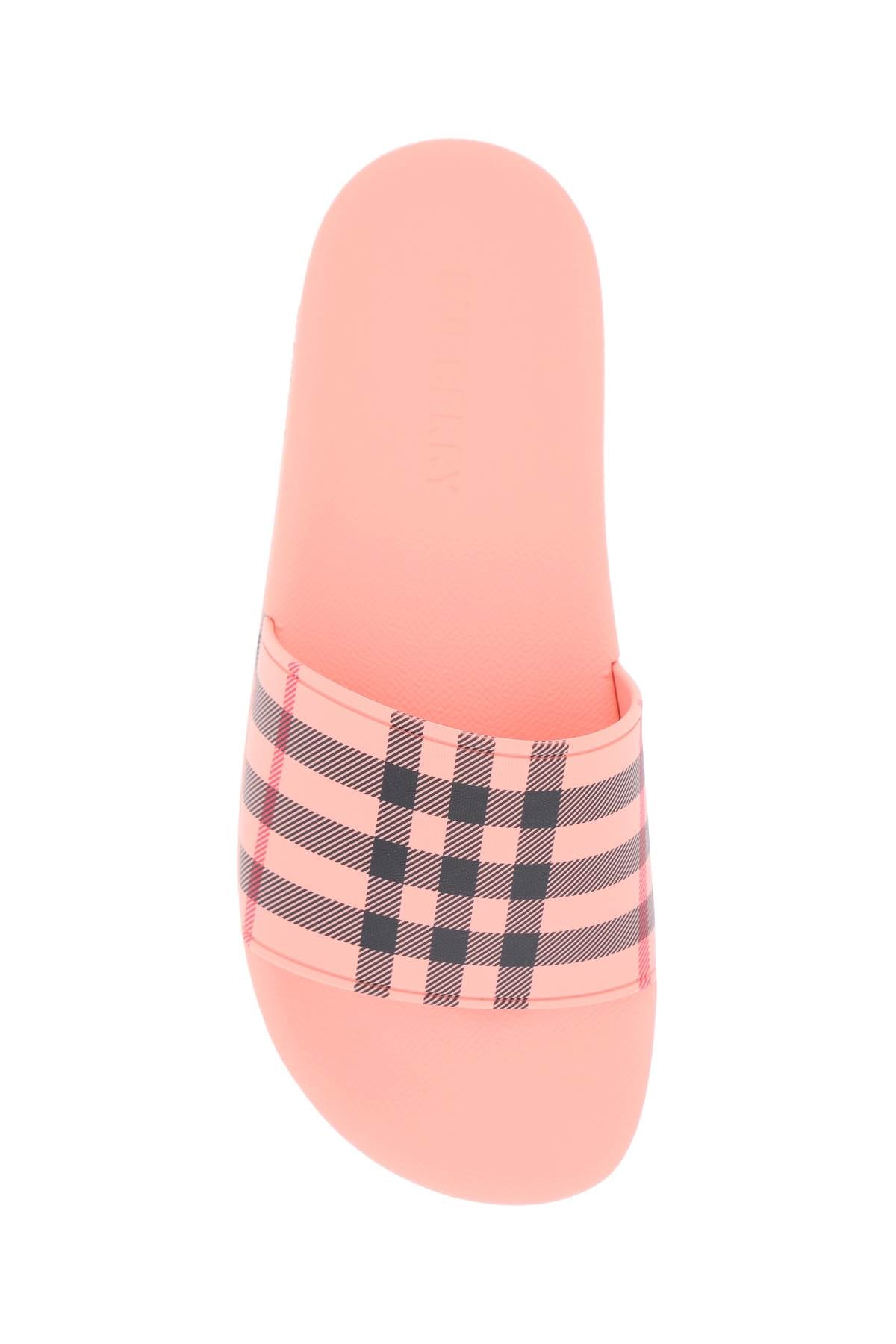 Burberry Tartan Rubber Slides for Women & Men - Classic Plaid Pattern Comfortable Pool Slides - Perfect for Beach, Poolside, and Summer Vacation Wear