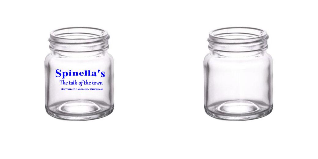 2 oz. Custom BarConic® Mini Mason Jar Shot Glass - Perfect for Cocktails, Party Favors & Wedding Decor - BPA-Free & Dishwasher Safe