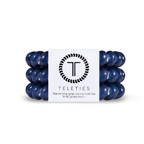 Teleties Large Hair Ties - 3 Pack Set | No Damage Hair Elastics for Thick Hair | Perfect for Workouts, Yoga & Everyday Styling