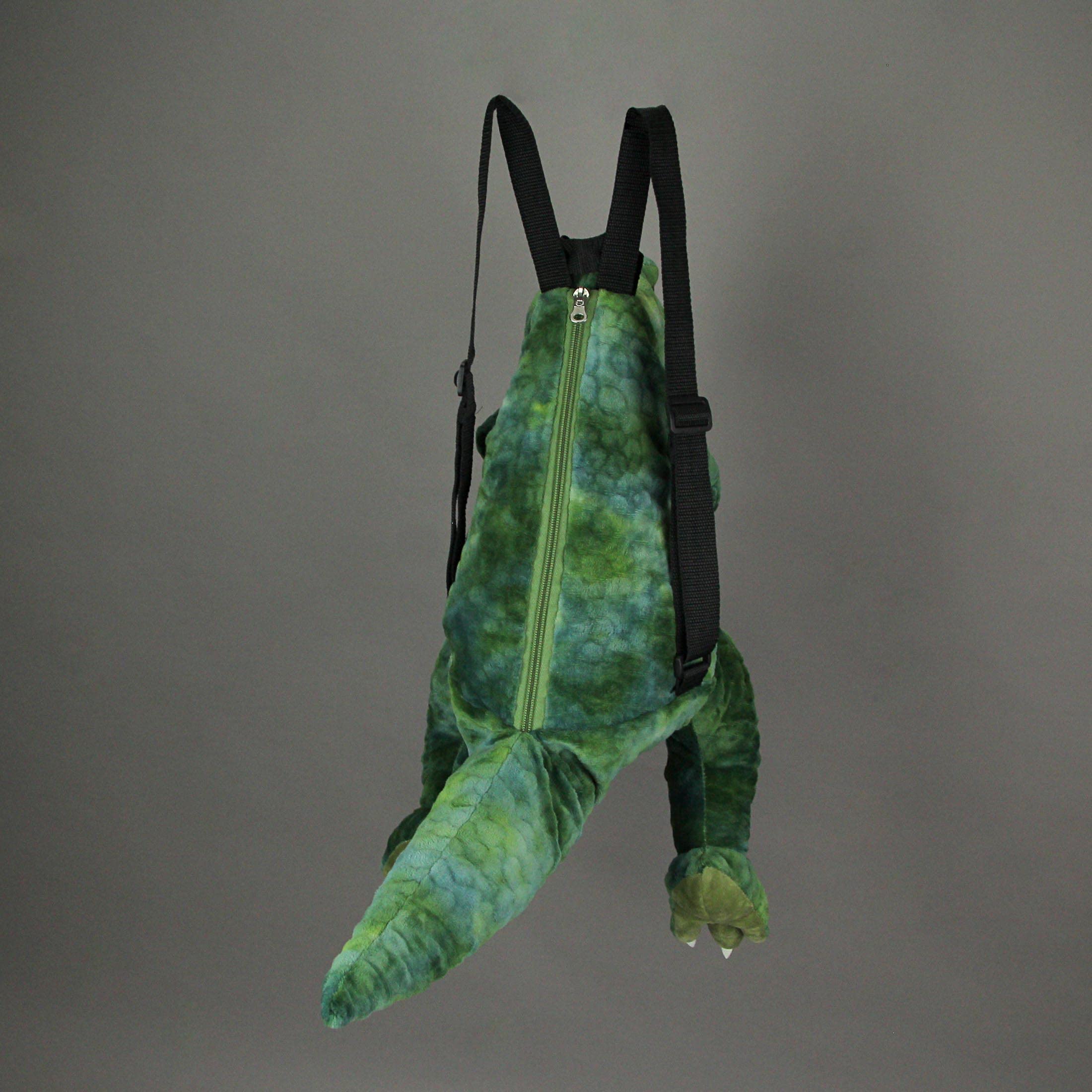 Adorable Green Dinosaur Plush Backpack - Cute Mini T-Rex Stuffed Animal Shoulder Bag for Kids & Adults | Perfect for School, Travel, Cosplay & Dinosaur Lovers Gift