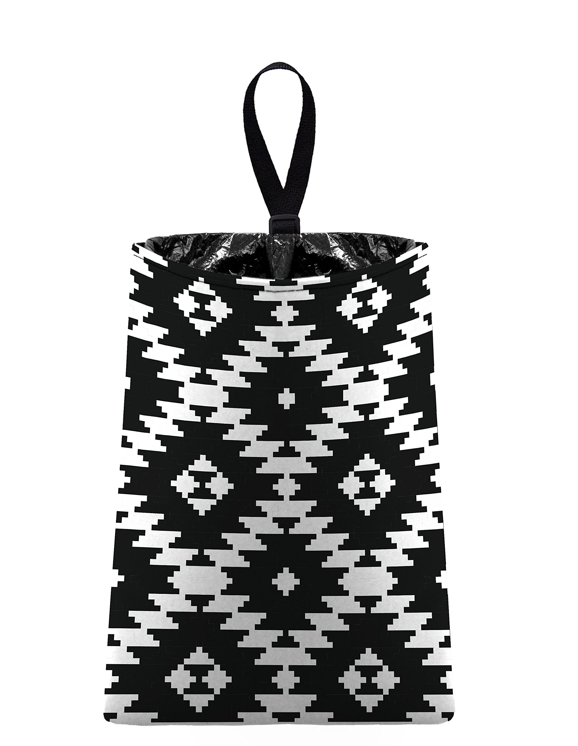 Auto Trash Bag - Aztec Tribal Pattern Car Garbage Can | Vehicle Litter Organizer for Sedan, SUV & Truck | Eco-Friendly Car Accessories for Road Trips & Commuting