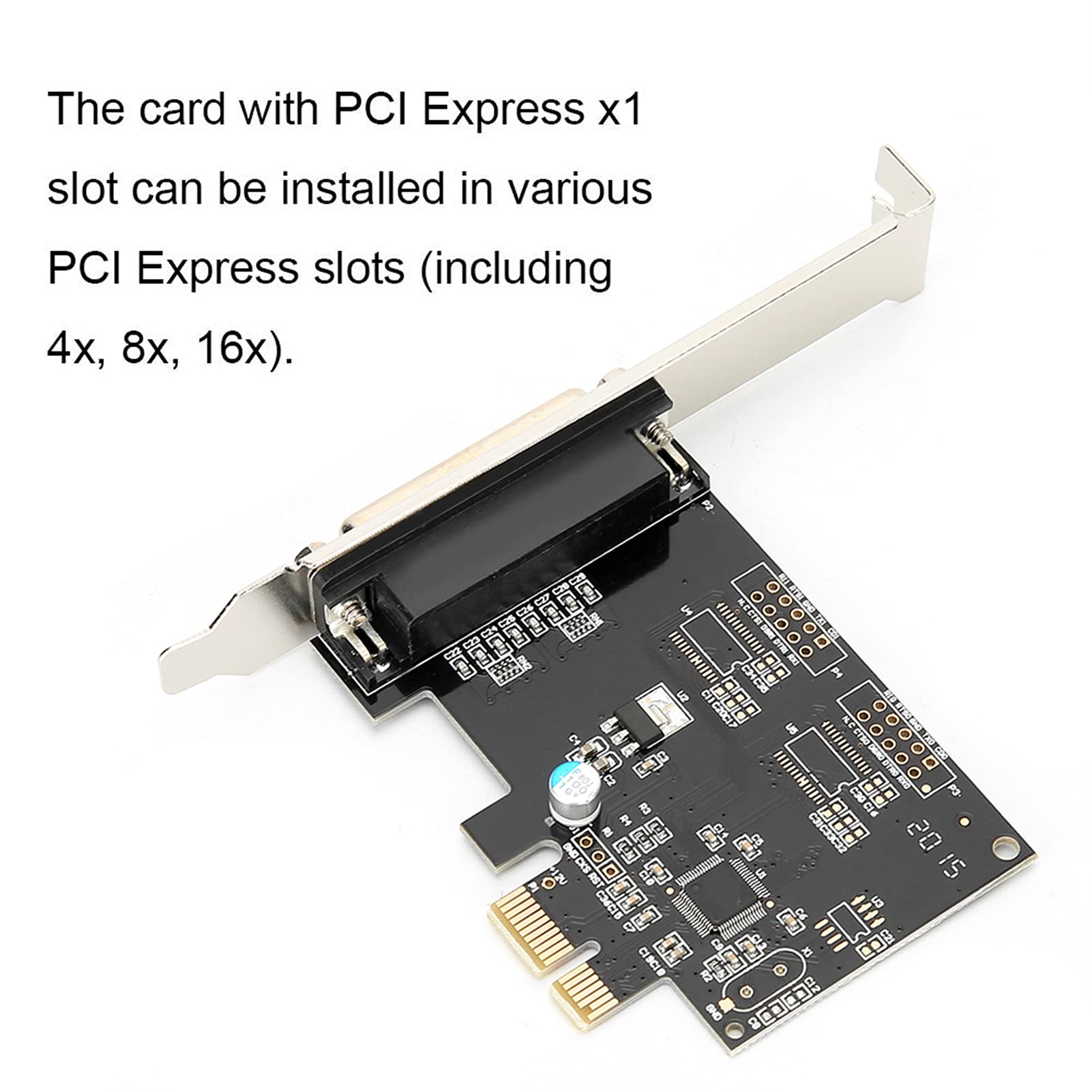 PCI Express Single Parallel Port Card - LPT Printer Adapter with DB25 Connector | Multi-OS Support for Windows/Linux | Ideal for Legacy Printers, CNC Machines & Industrial Equipment