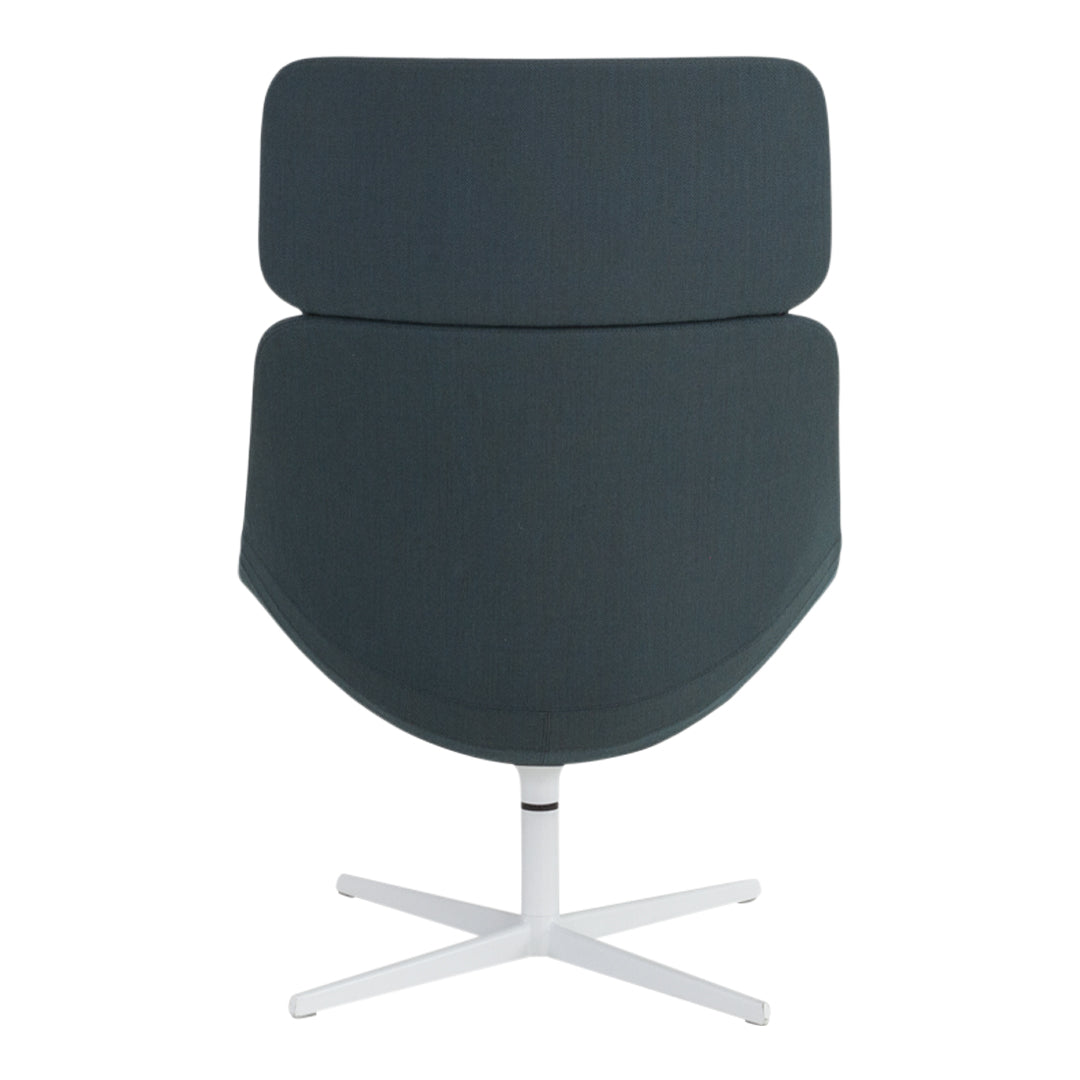 Auki Lounge Chair with Headrest and 4-Star Base - Modern Comfort for Living Room, Office, or Patio Relaxation