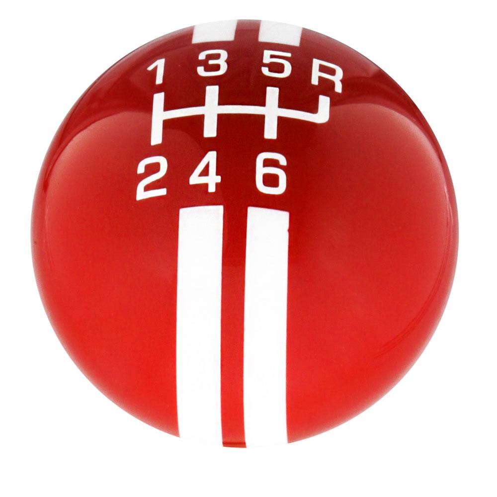 Red & White Rally Shift Round Knob Cane with Custom Wood Shaft & Collar - Perfect for Walking Support, Hiking, and Outdoor Adventures