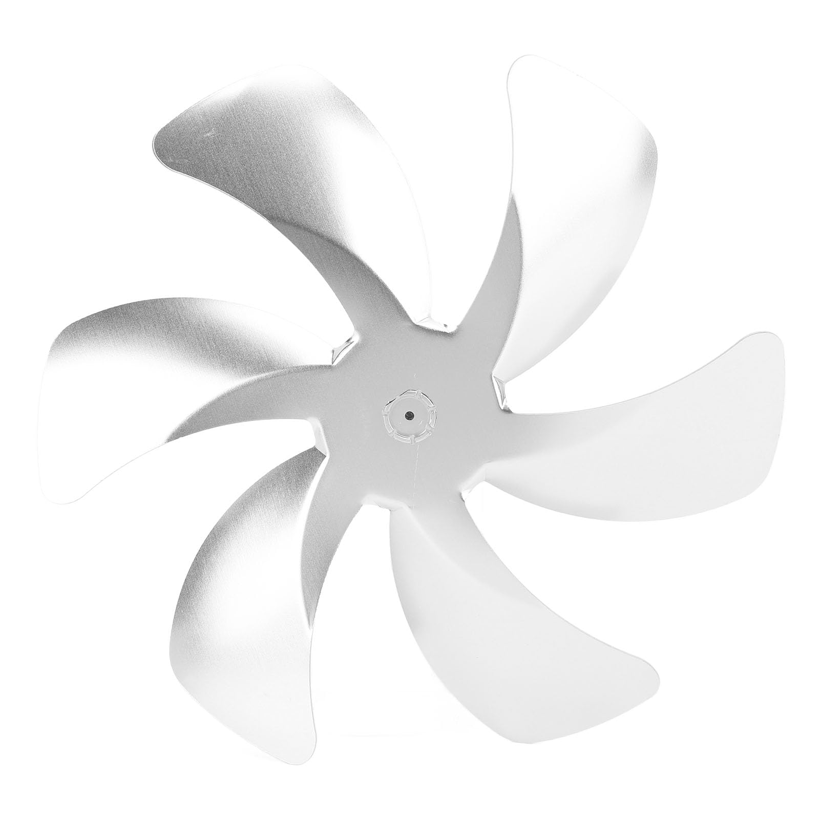 **Durable Aluminum Alloy Fireplace Fan Blade – 6 Blades, Lightweight & Easy to Install – Enhances Warm Air Circulation for Fireplace Stove Fans (Silver) – Perfect for Home Heating & Energy Efficiency**