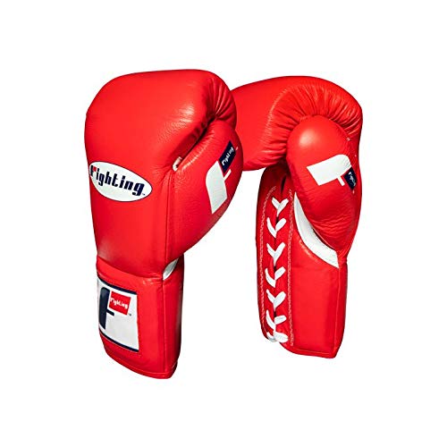 Certified Pro Fight Gloves - Lace Up Boxing Gloves for Competition, Sparring & Training | Premium MMA, Muay Thai & Heavy Bag Work | Ideal for Professional Fighters & Gym Training