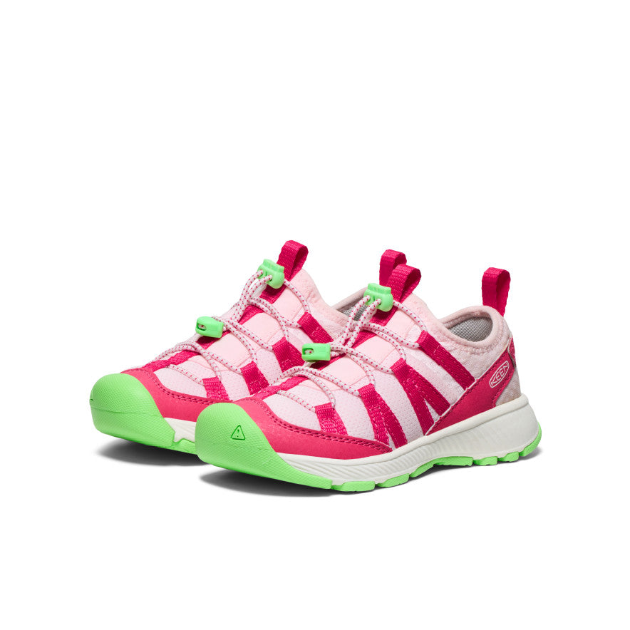 Motozoa Kids' Sneakers for Toddlers - Lightweight & Comfortable Raspberry/Summer Green Shoes for Boys & Girls - Perfect for School, Playground & Outdoor Activities