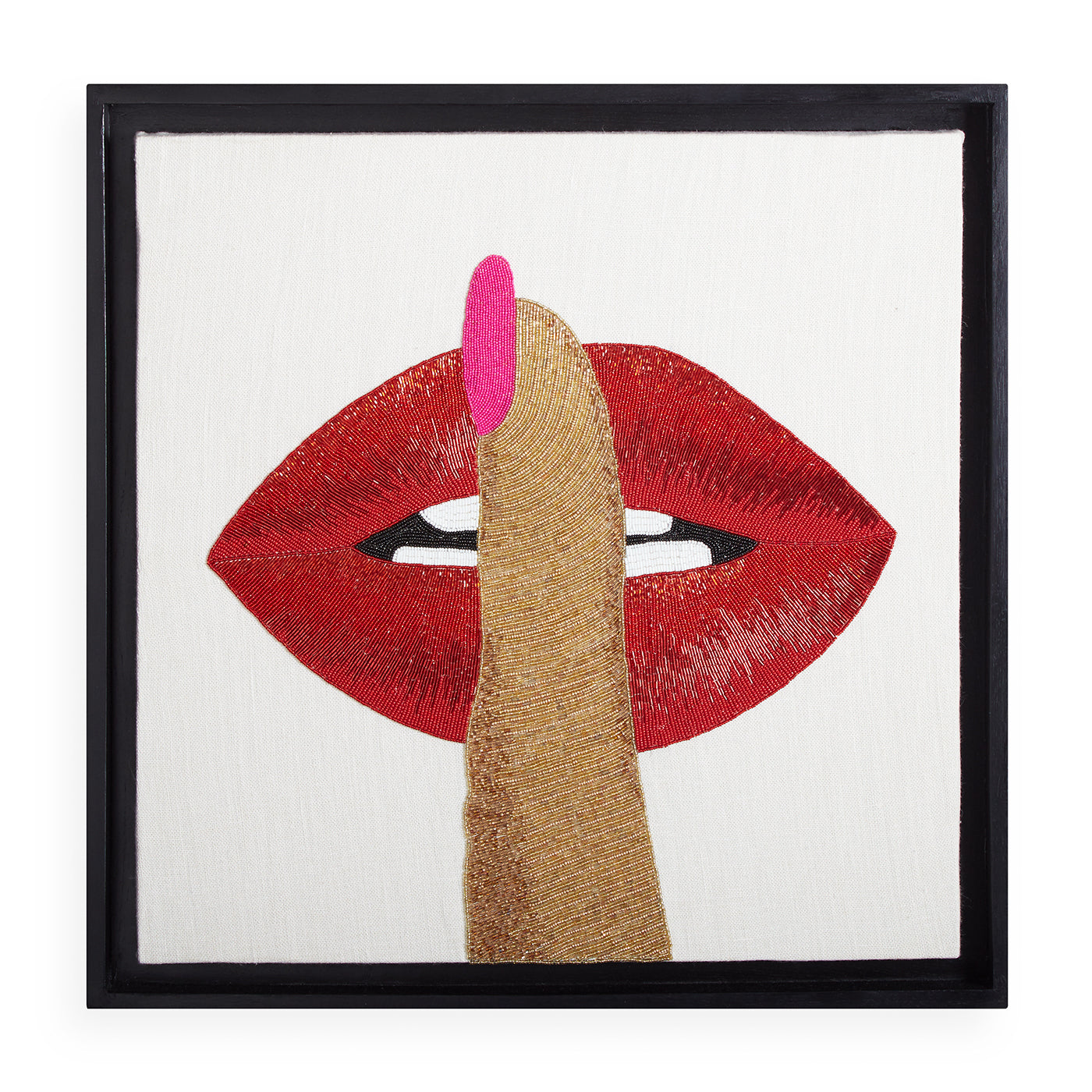 Hush Beaded Wall Art - Handmade Boho Home Decor for Living Room, Bedroom & Office - Perfect for Bohemian Style Interiors