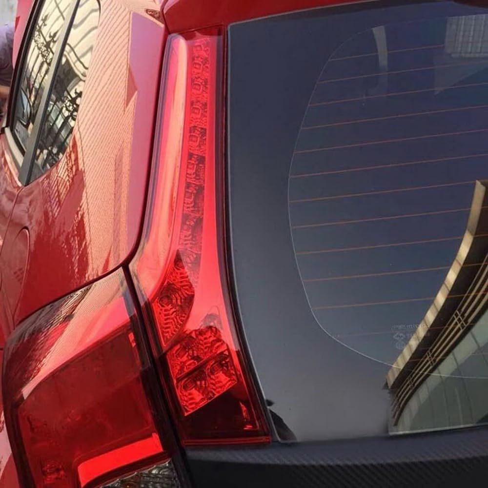 iJDMTOY Red LED Tail Lights & Brake Lights - Compatible with 2015-2020 Honda Fit, Direct OEM Replacement with 14 High-Power SMD LEDs | Enhanced Visibility & Style for Night Driving & Car Customization