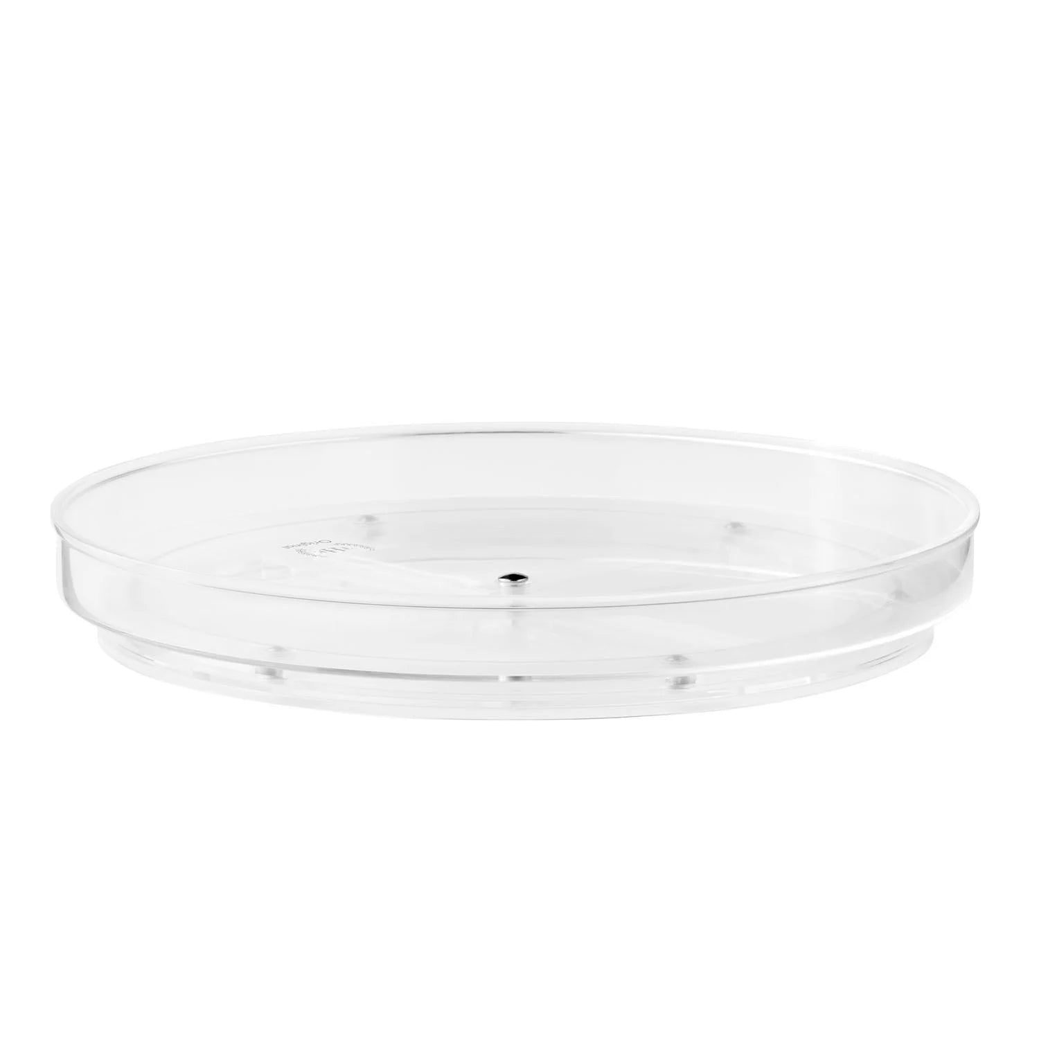 The Home Edit Low Wall Turntable - 360° Rotating Shelf Organizer for Spices, Makeup & Bathroom Essentials | Space-Saving Storage Solution for Kitchen, Vanity & Pantry