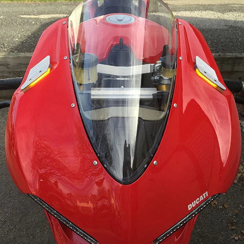 Ducati 1299 Panigale Mirror Block Off Turn Signals Kit for 2015-2019 Models - Motorcycle Accessories for Racing & Street Performance