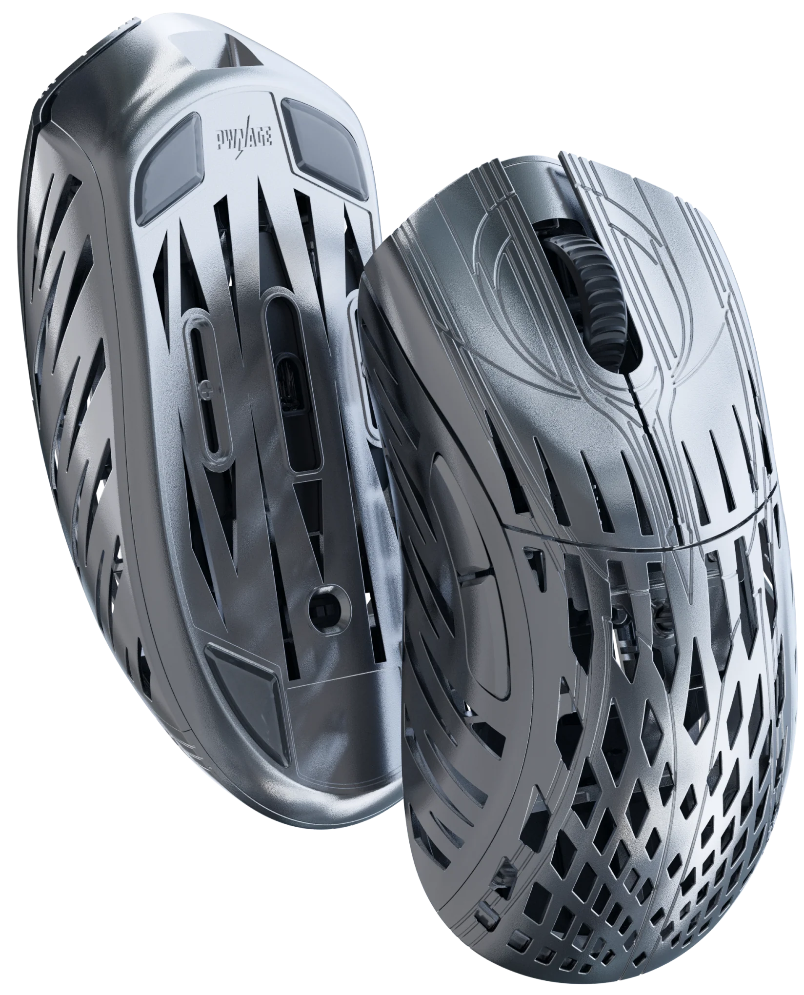 Pwnage StormBreaker Magnesium Wireless Gaming Mouse - Platinum Edition | Ultra-Lightweight Ergonomic Design for PC & Mac | Perfect for FPS, MOBA & Esports Gaming