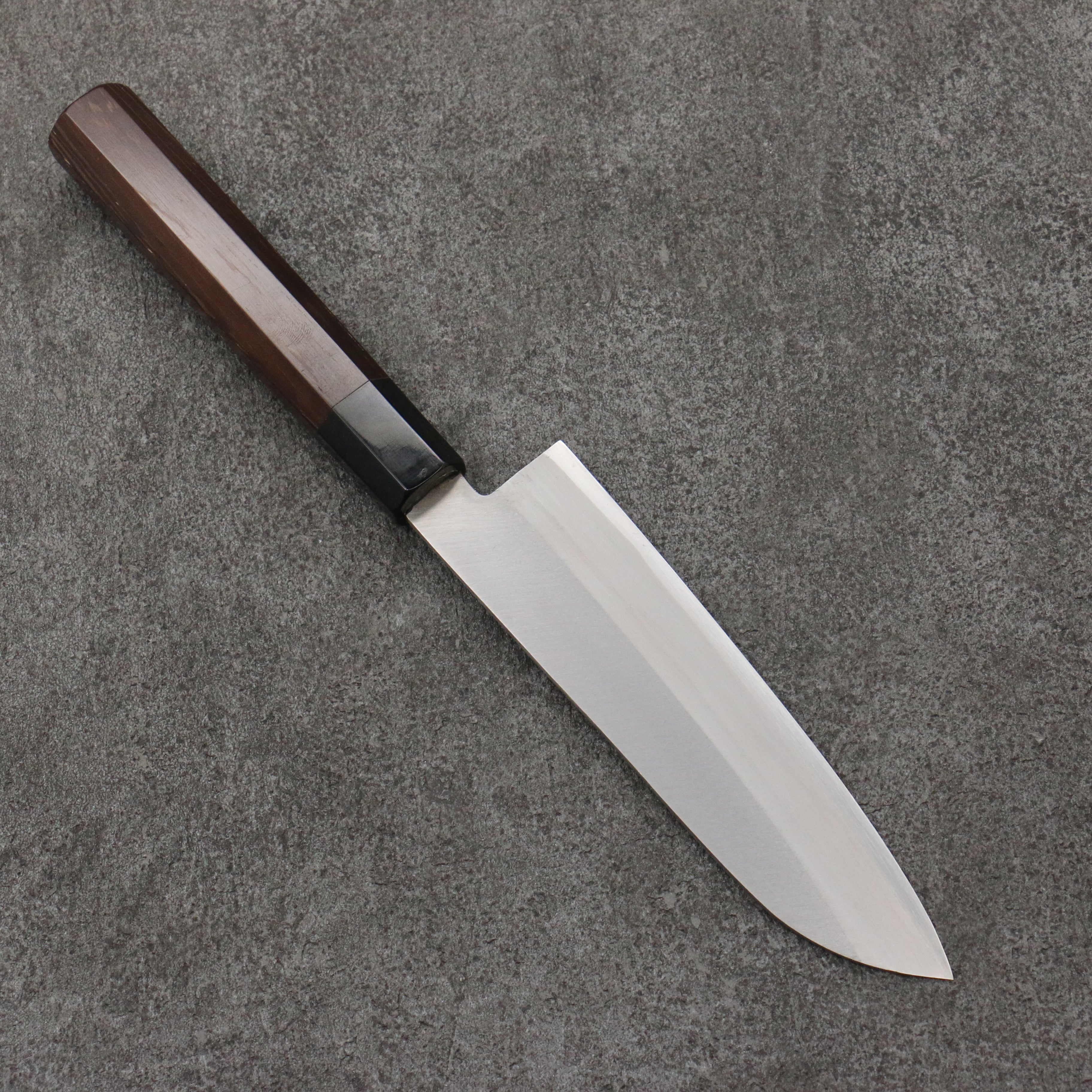 Seisuke Blue Super Small Santoku Knife 140mm - Premium Wenge Wood Handle - Perfect for Precision Slicing, Dicing & Chopping in Home Kitchens
