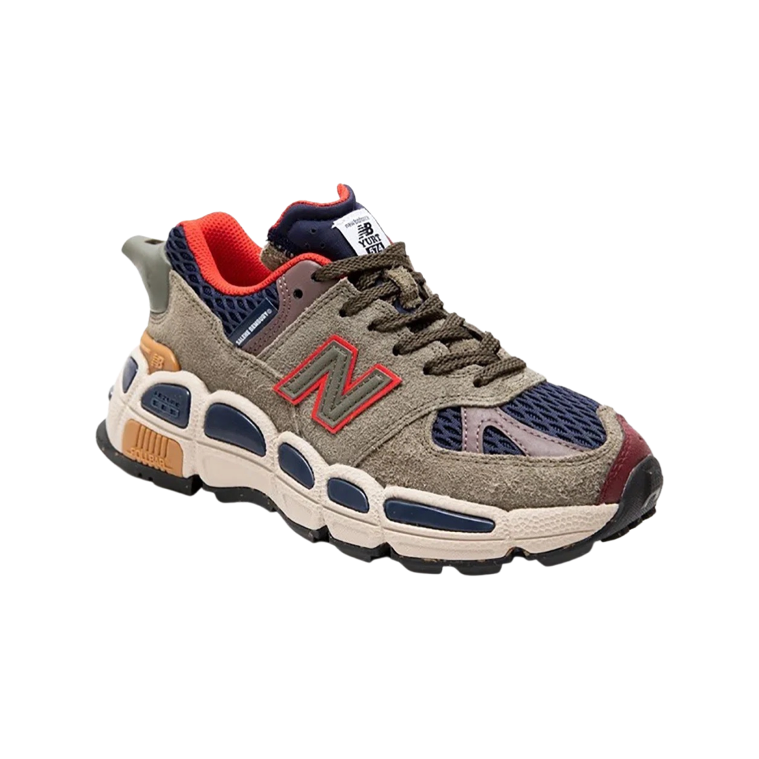 New Balance 574 Sneakers by Salehe Bembury - Forest Green Colorway | Men's Casual Running Shoes for Walking, Jogging & Streetwear Fashion