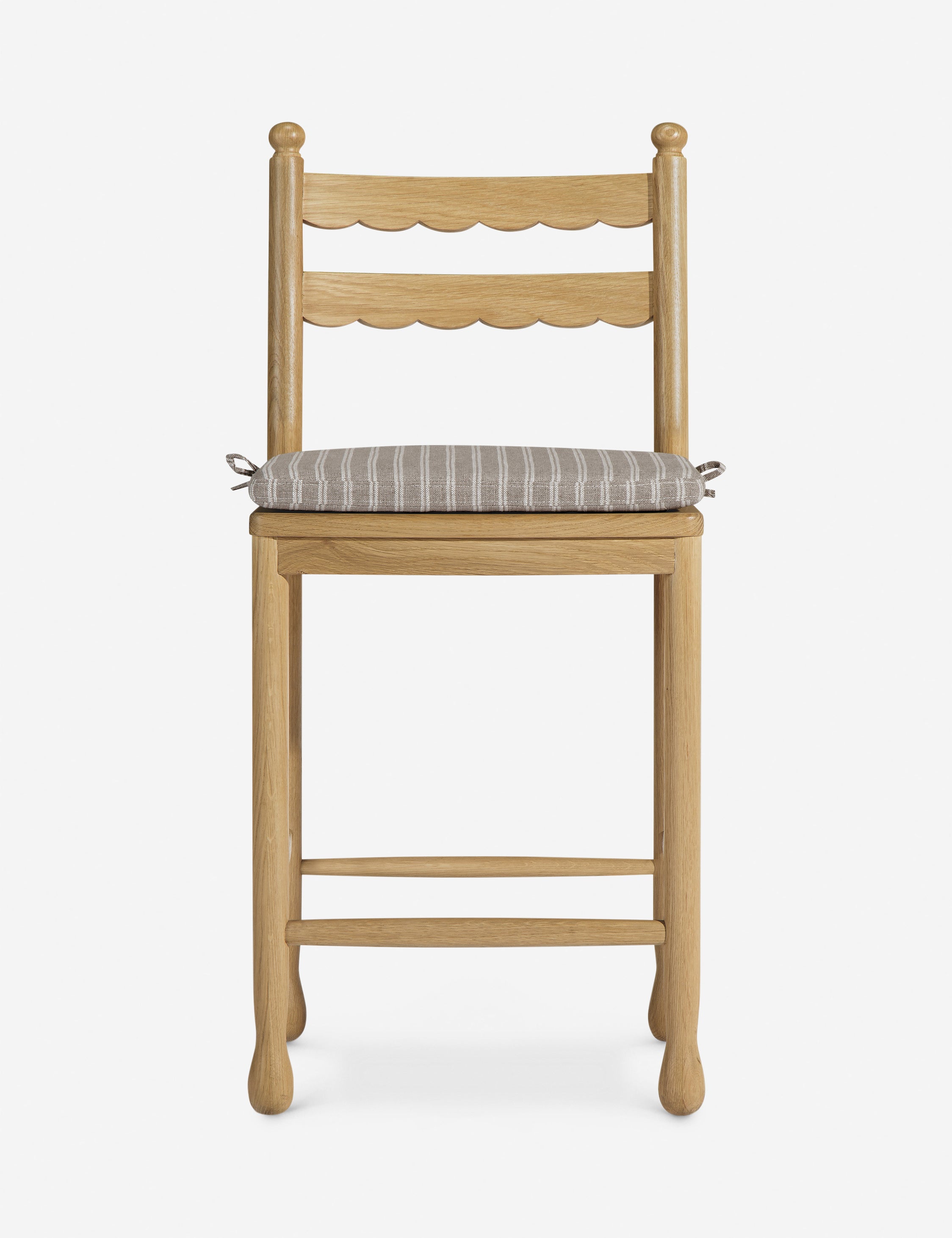 Declan Counter Stool by Black Birch Homes x Co.House Designs - Modern Bar Stool for Kitchen Island, Breakfast Nook & Home Bar - Solid Wood Counter Height Stool with Comfortable Seat