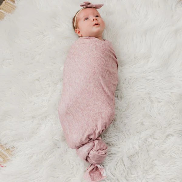 Soft Copper Pearl Knit Swaddle Blanket for Baby - Maeve Collection | Breathable & Stretchy Newborn Wrap | Perfect for Swaddling, Nursing, Stroller & Photo Shoots
