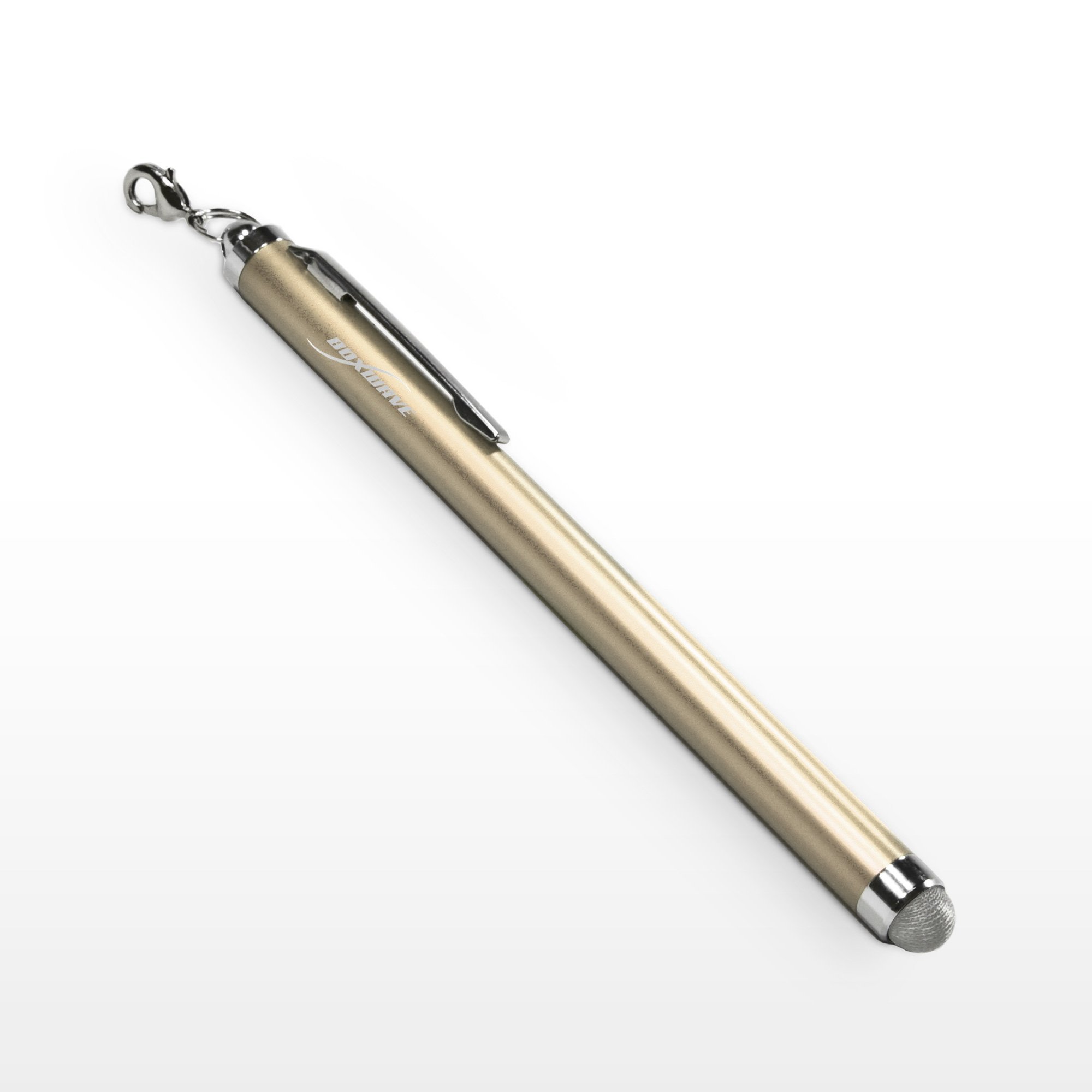 BoxWave EverTouch Capacitive Stylus Pen for iPad Air 2 (2nd Gen 2014) - Fiber Tip Stylus with Champagne Gold Finish | Perfect for Drawing, Note-Taking & Touchscreen Precision
