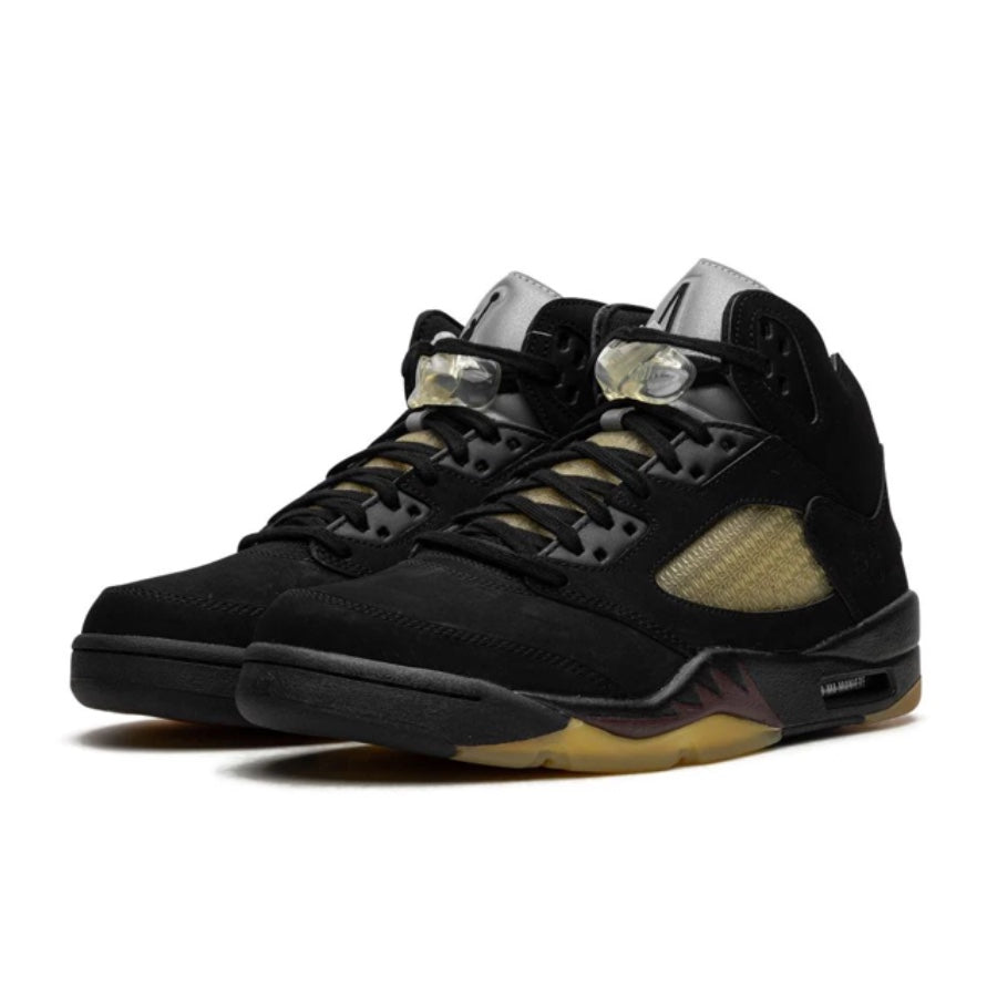 Air Jordan 5 Retro A Ma Maniere Dusk Black Burgundy Crush Sneakers - Men's Basketball Shoes for Streetwear & Casual Outfits
