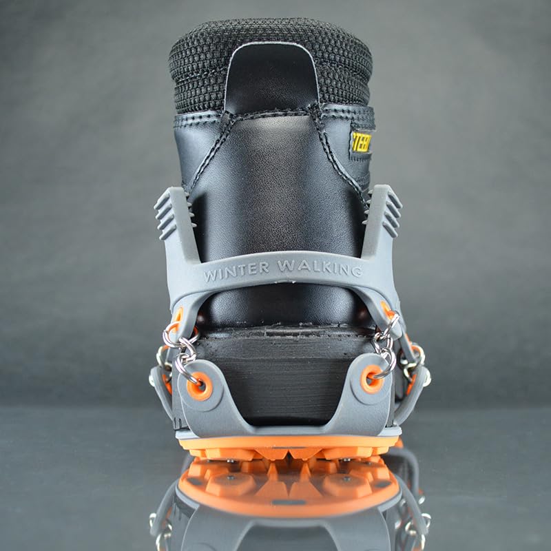 Ice Beast Low-Pro Heavy Duty Traction Cleats for Snow & Ice - Industrial Grade Non-Slip Ice Grippers for Walking, Hiking & Winter Safety
