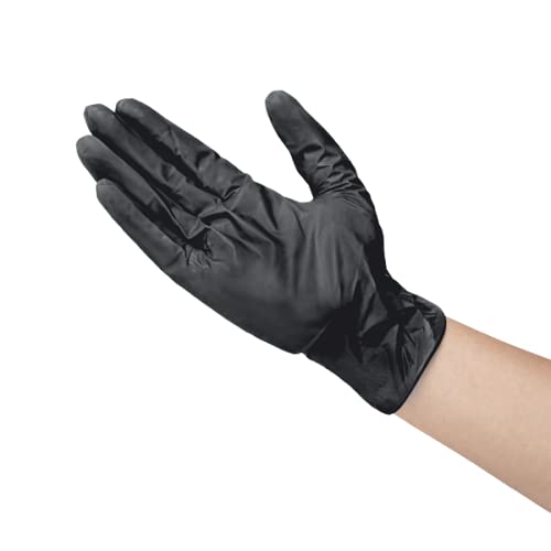Powder-Free Blue & Black Synthetic Vinyl Gloves - Box of 1000 (Food Handling, Medical Exam, Cleaning & Industrial Use)