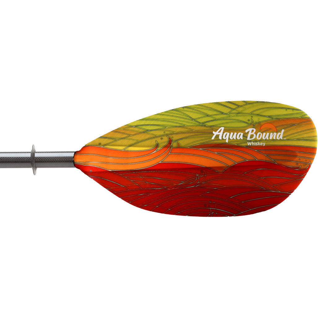 Aqua Bound Whiskey Fiberglass Bent Shaft 2-Piece Kayak Paddle - Lightweight & Durable for Touring, Fishing & Recreational Kayaking