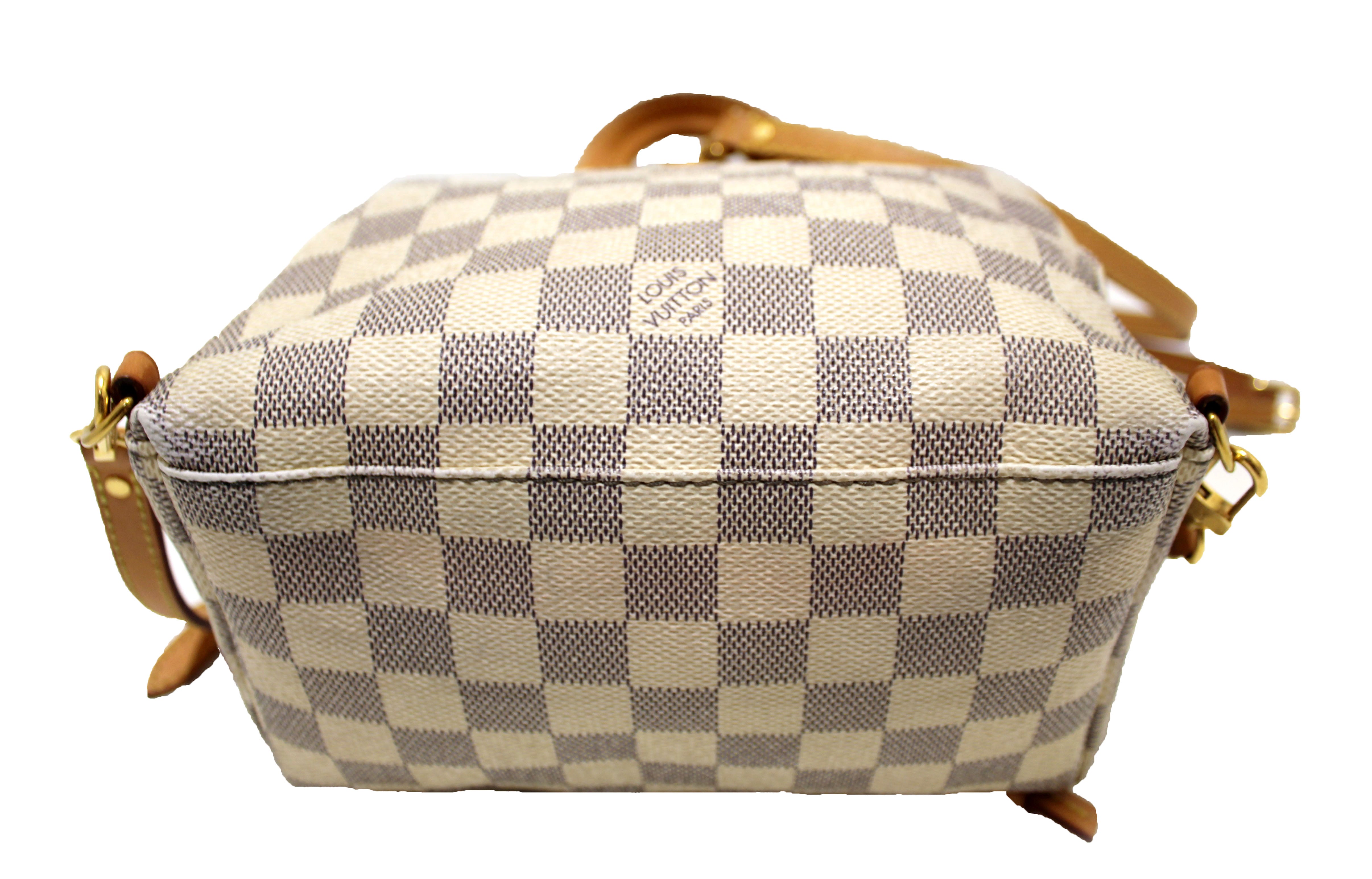 Authentic Louis Vuitton Damier Azur Canvas Sperone BB Backpack for Women - Luxury Designer Handbag for Travel, Work & Everyday Use