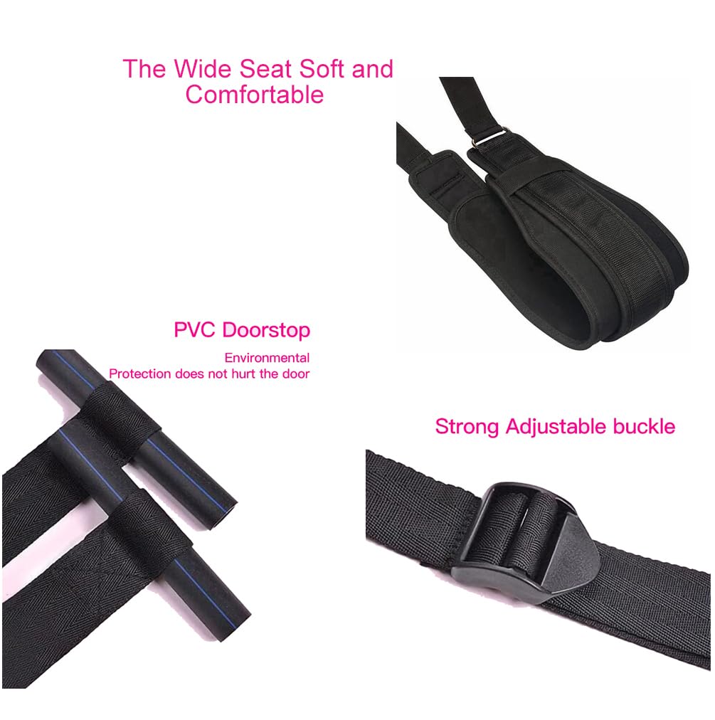 Over The Door Sex Swing for Couples - Heavy Duty Adult Love Swing with Soft Seat | Bedroom Bonding Toy for Enhanced Intimacy & Pure Romance | Perfect for Spicing Up Your Relationship & Creating Memorable Moments