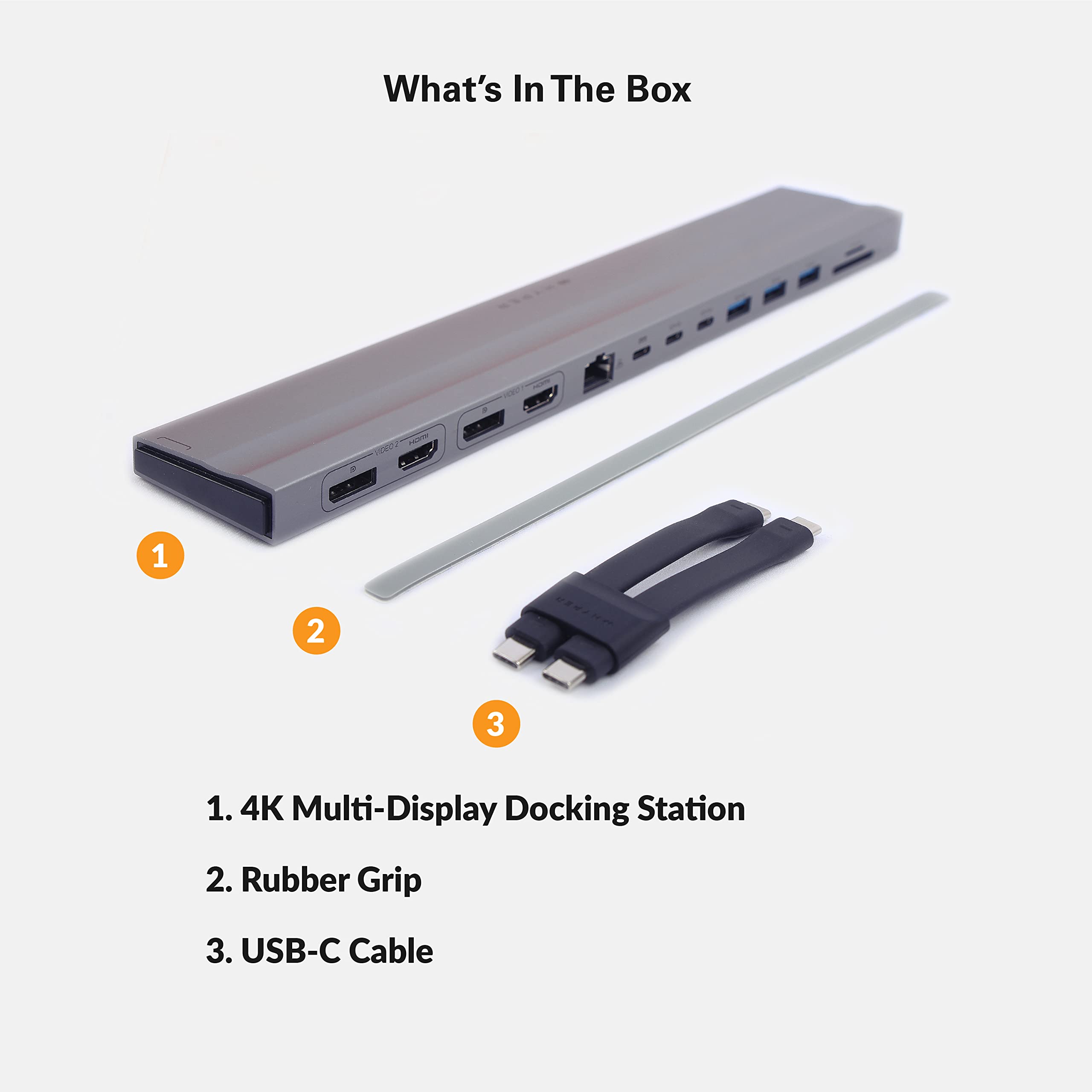 HyperDrive Multi-Display Docking Station for MacBook Pro 13-14 inch | Dual 4K HDMI & DisplayPort | 100W USB-C Power Delivery | Gigabit Ethernet | 3x USB-A & 2x USB-C Ports | SD/MicroSD Card Reader | Premium Aluminum Design | Perfect for Home Office, Video Editing & Multi-Tasking Workstations