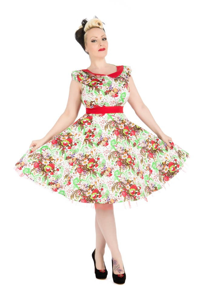 Spring Blossom Swing Dress - Floral Print Summer Dress for Women | Perfect for Garden Parties, Brunch Dates & Vacation Outfits