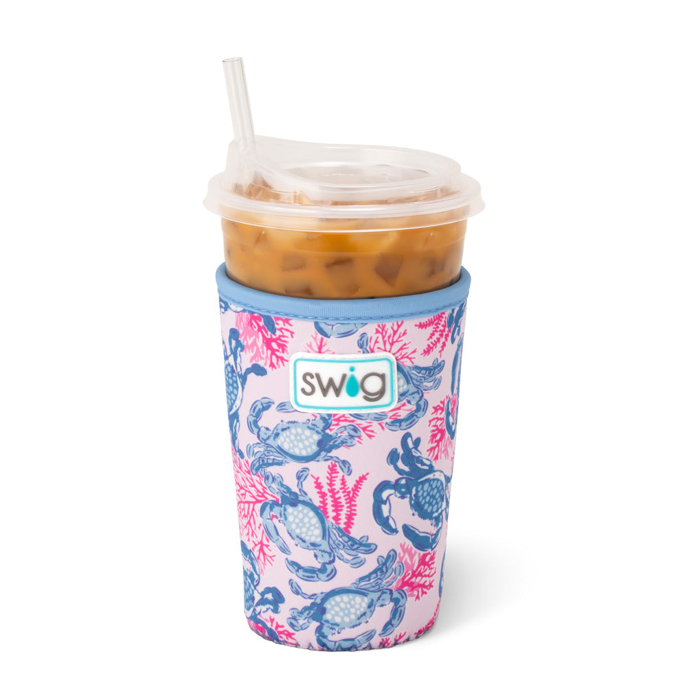 Get Crackin' Medium Iced Cup Coolie - Insulated Beverage Sleeve for Coffee, Tea & Cold Drinks - Perfect for Office, Travel & Outdoor Activities