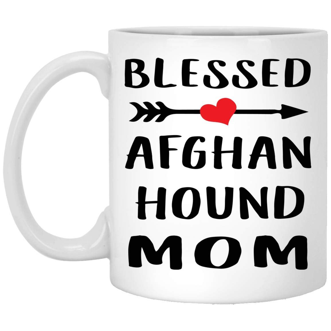 Blessed Afghan Hound Mom Coffee Mug - Funny Dog Lover Gift for Women - 11oz White Ceramic Cup - Perfect Christmas 2024 Present for Pet Owners - Great for Coffee, Tea & Office Use