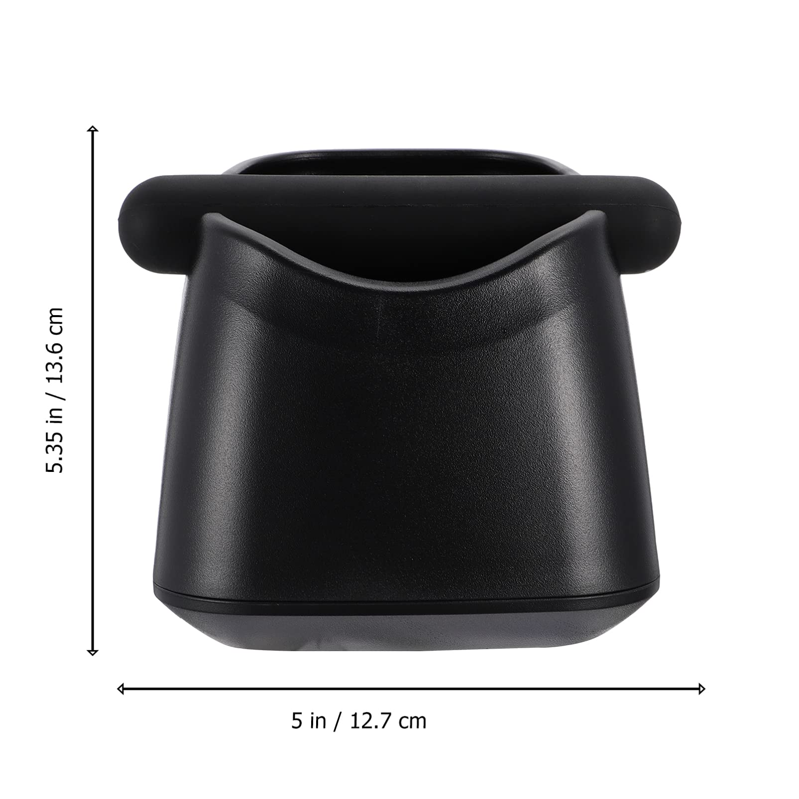 Cabilock 1-Piece Plastic Coffee Grounds Container - Espresso Grinds Waste Bin for Coffee Machines & Makers - Compact Coffee Grounds Bucket for Easy Disposal - Perfect for Home, Office & Cafe Use