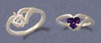 6mm Trillion Cut Half Vee Pre-Notched Sterling Silver or 14kt Gold Blank Ring Shank Setting - Size 7 (163432/143432) - Perfect for Jewelry Making, Custom Engagement Rings & DIY Craft Projects