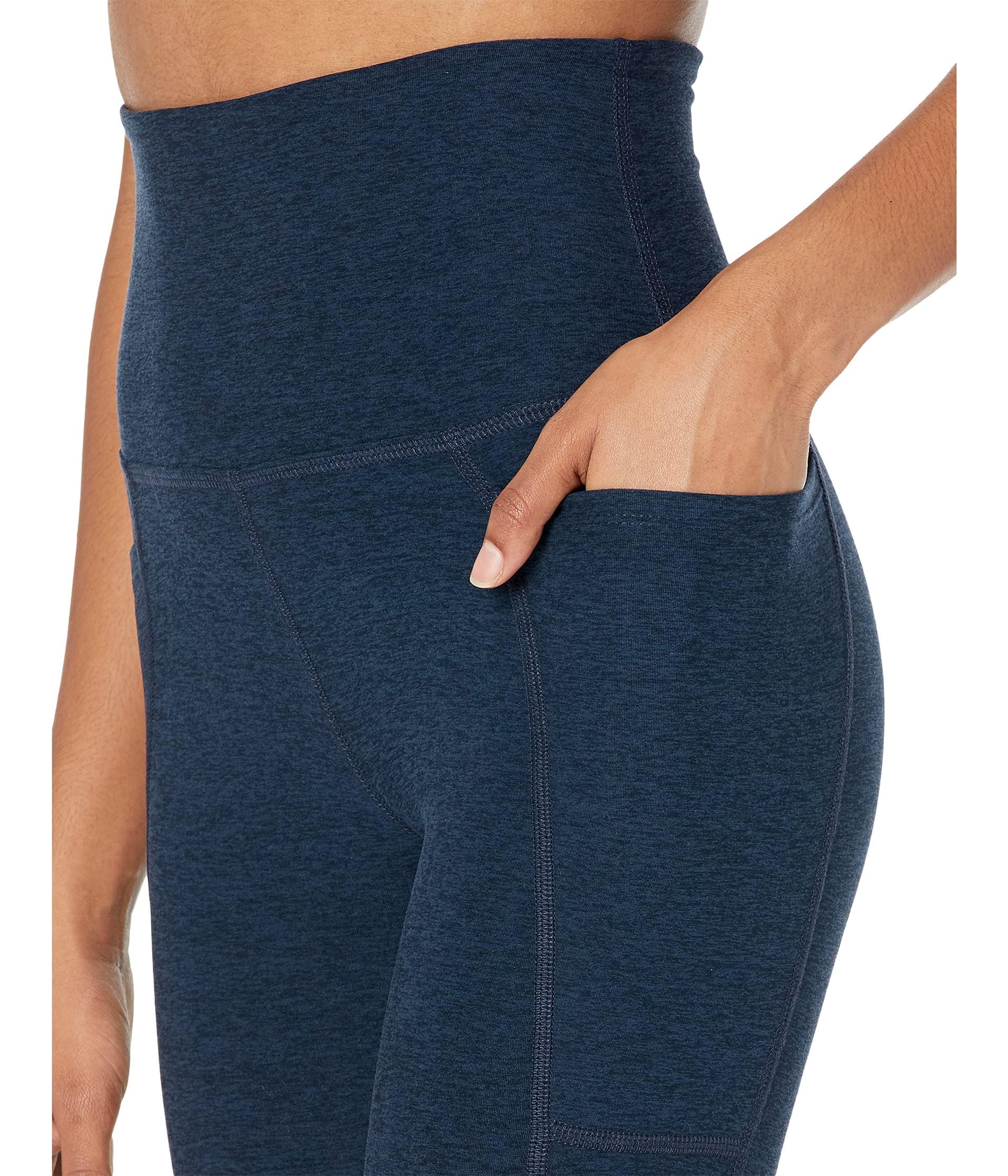 Beyond Yoga Women's Spacedye High Waisted Midi Leggings - Soft Stretchy Yoga Pants for Workouts, Lounge & Everyday Wear