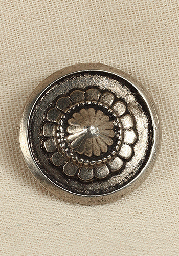 Antique Silver Rivet Plate Cone for Leather Crafting & DIY Jewelry Making - Perfect for Handmade Belts, Bags & Accessories