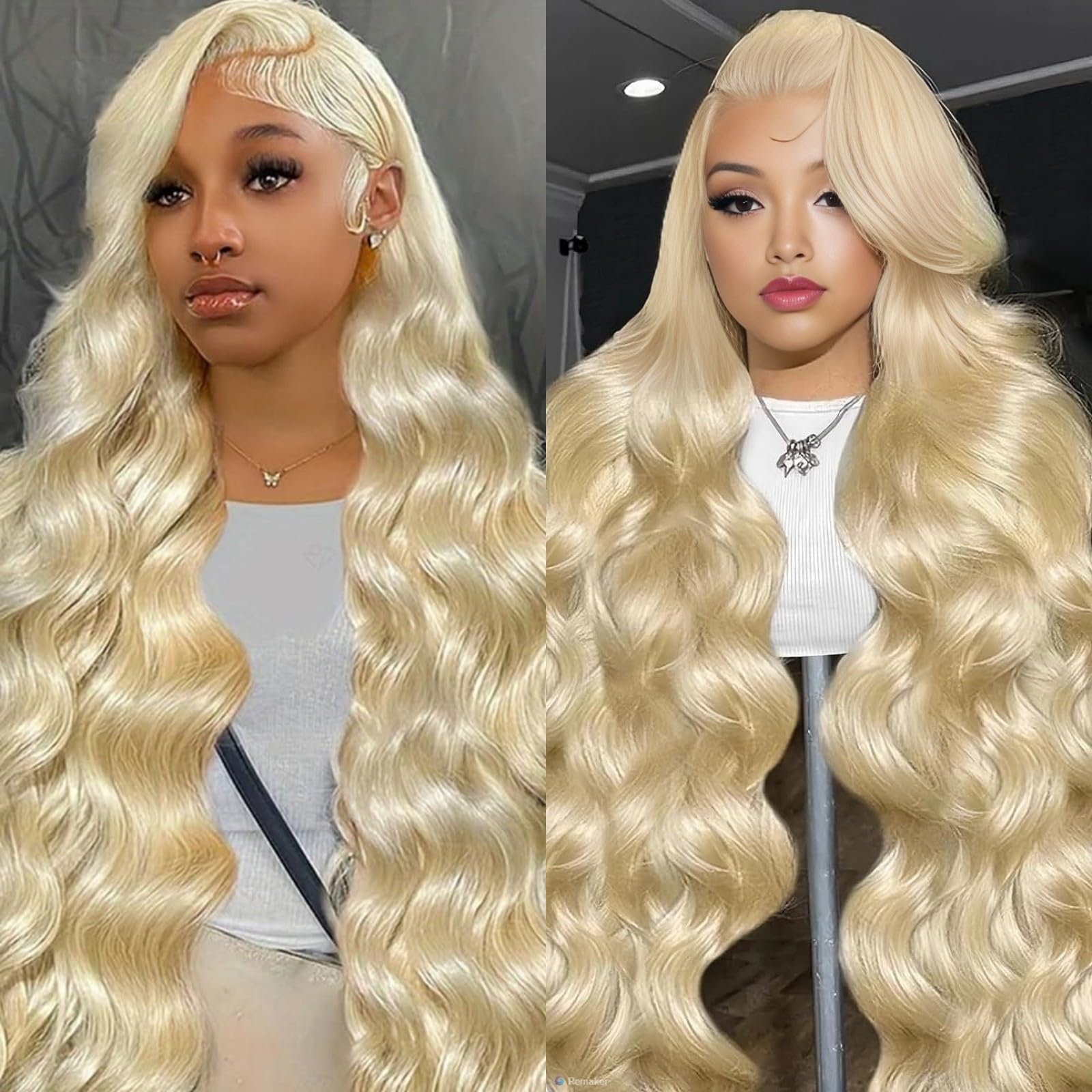 30 Inch 613 Blonde Human Hair Lace Front Wig - 210% Density 13x6 HD Lace Frontal with Pre-Plucked Baby Hair & Body Wave Texture | Perfect for Daily Wear, Cosplay, and Special Occasions