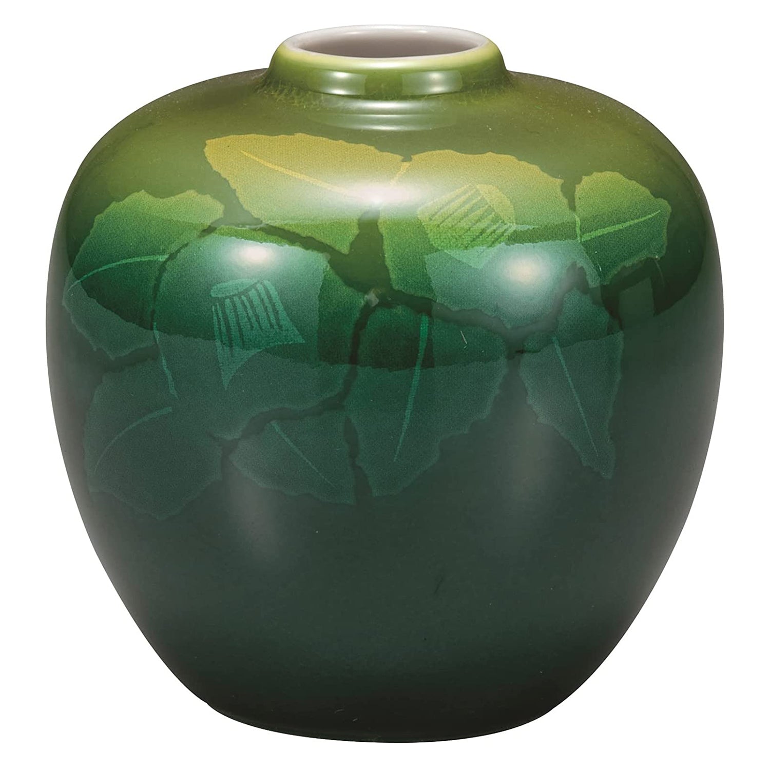 Kutani Ware Porcelain Single Flower Vase - Japanese Handcrafted Sasanqua Vase for Home Decor, Wedding Centerpiece & Luxury Gift
