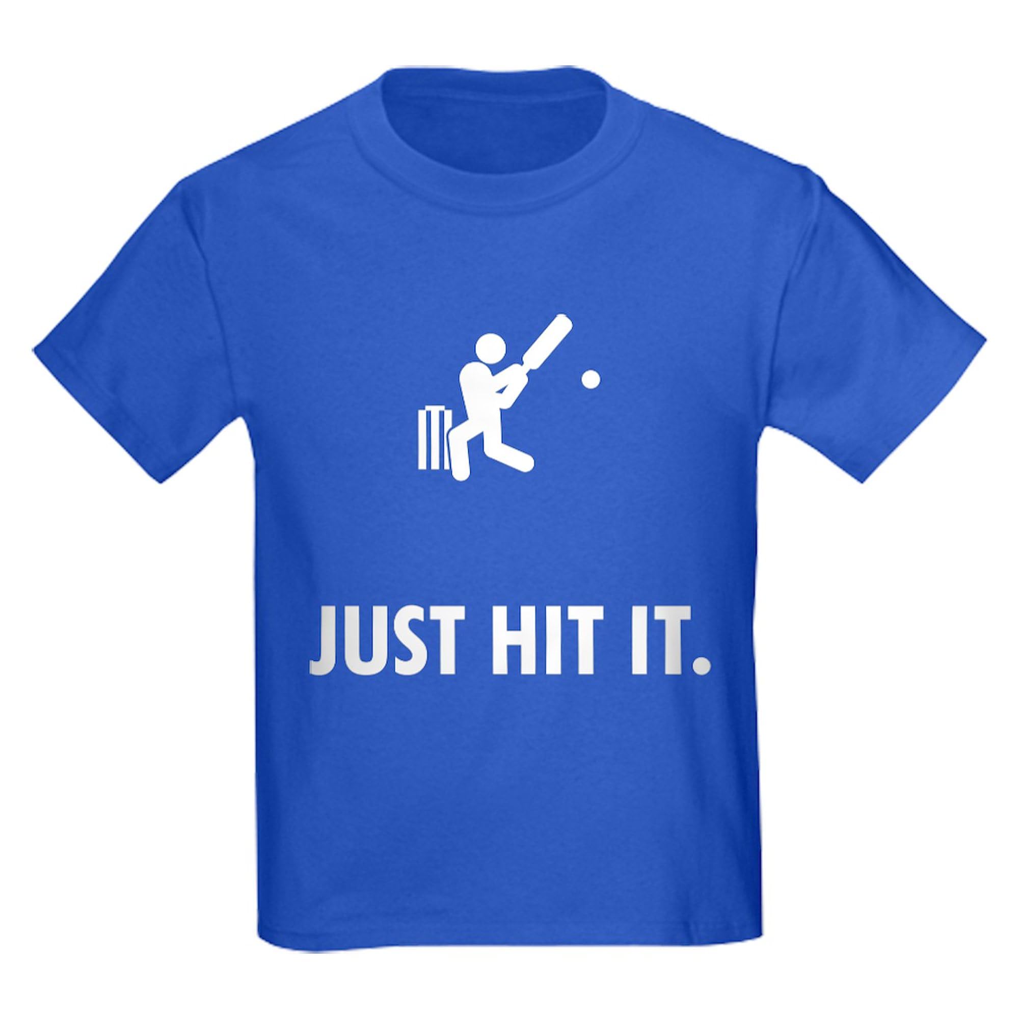 Cricket Kids Dark Cotton T-Shirt - Soft & Comfortable Boys/Girls Tee for Sports, School & Casual Wear