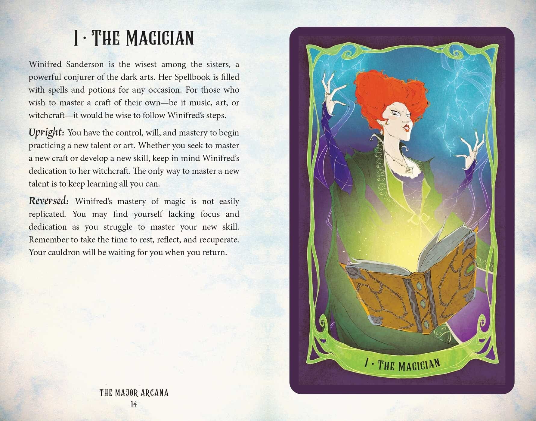 Hocus Pocus Official Tarot Deck & Guidebook - 78-Card Divination Set with Instruction Book for Beginners, Witches & Spiritual Seekers | Perfect for Halloween, Meditation & Witchcraft Rituals