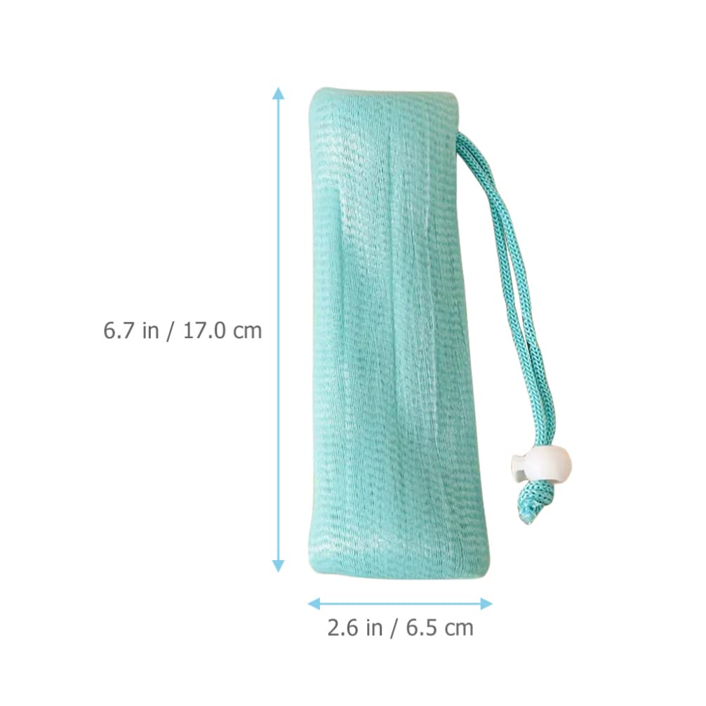 Minkissy 3-Pack Exfoliating Soap Saver Bags - Multi-Layer Mesh Soap Pouch, Foaming Soap Holder (6.68 x 2.55 x 0.20 Inches) - Perfect for Travel, Bath & Shower Exfoliation