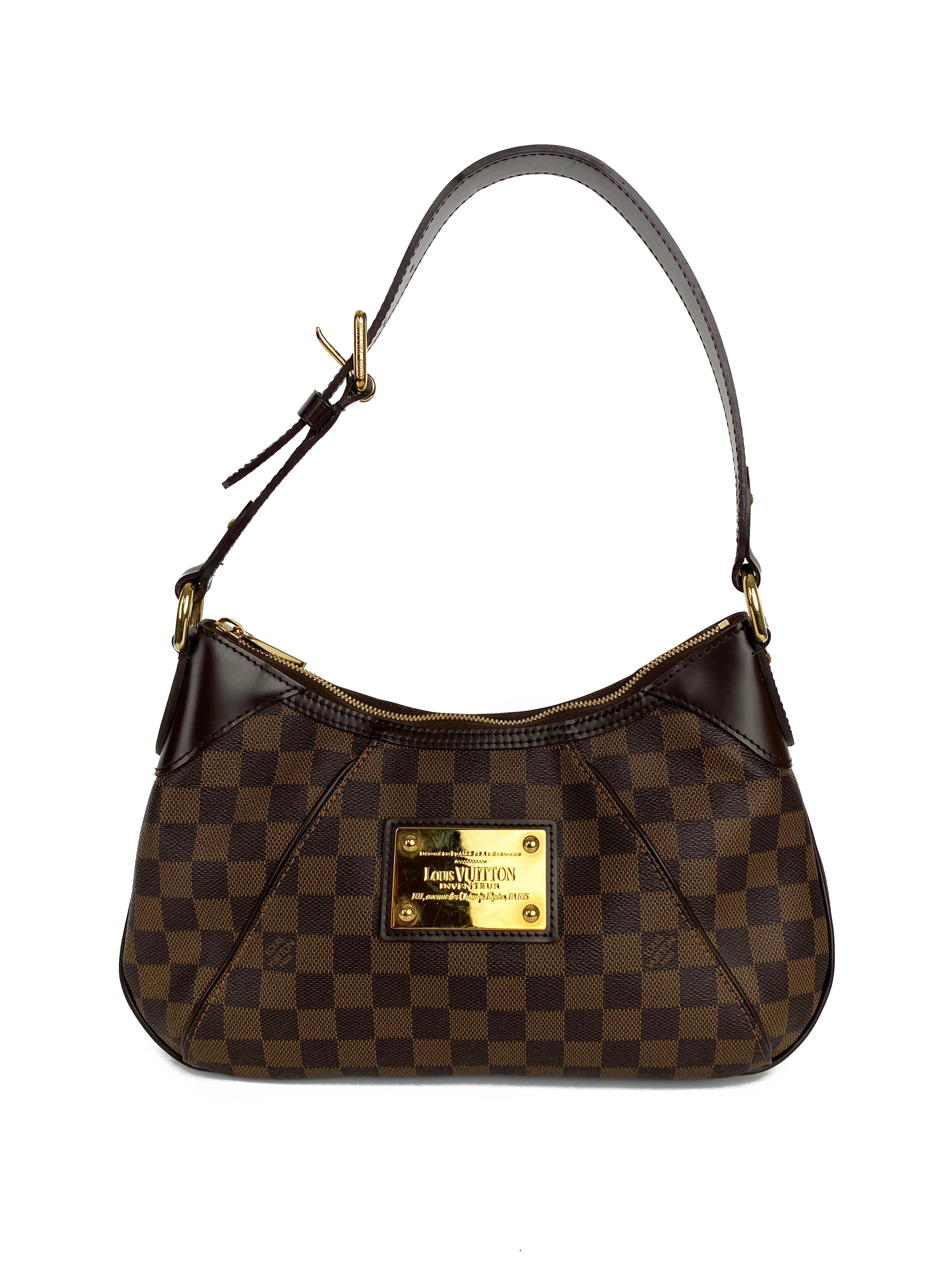 Authentic Louis Vuitton Thames PM Handbag - Damier Ebene Canvas Crossbody Bag for Women | Perfect for Work, Travel & Everyday Use