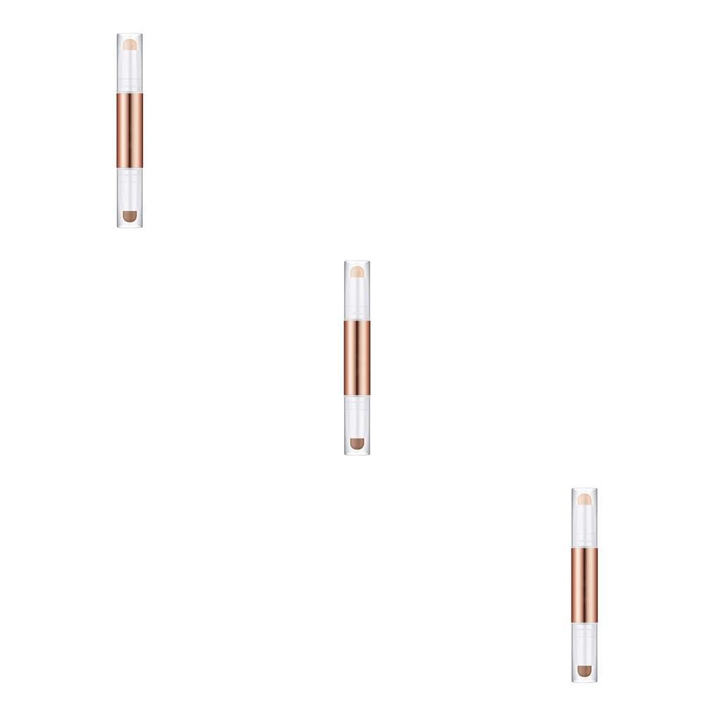 BOKIOESDE 3 PCS Double-Ended Contour Stick - Cream & Powder Makeup for Face Sculpting, Highlighting & Blending | Perfect for Everyday Makeup, Professional Contouring & On-The-Go Touch Ups